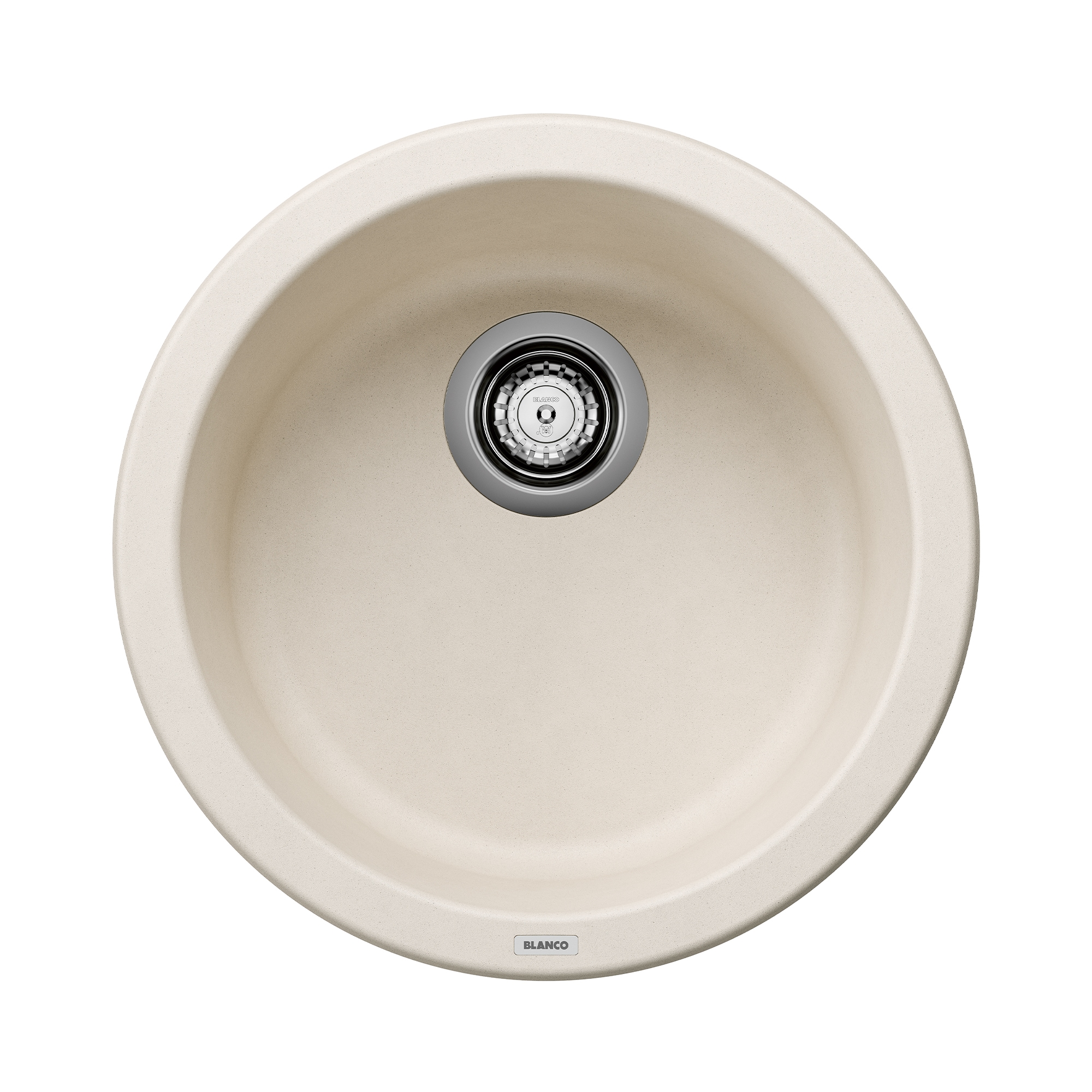 BLANCO 527407 Rondo 17.72-in L x 17.72-in W Granite No Faucet Hole Drop-in or undermount Residential Bar Sink