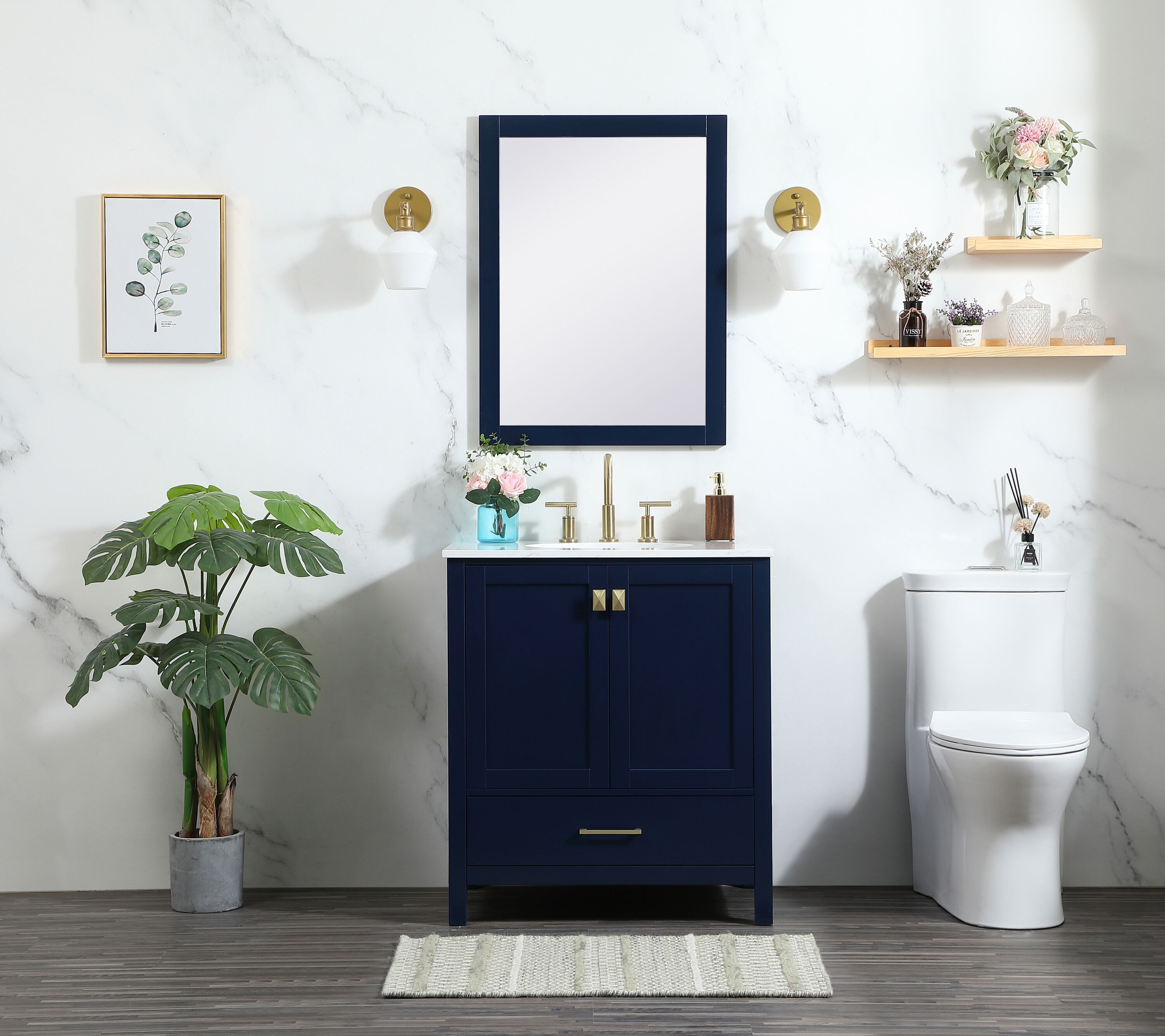 Elegant Decor HF56490BL Bath-Vanity-Combo - View #4