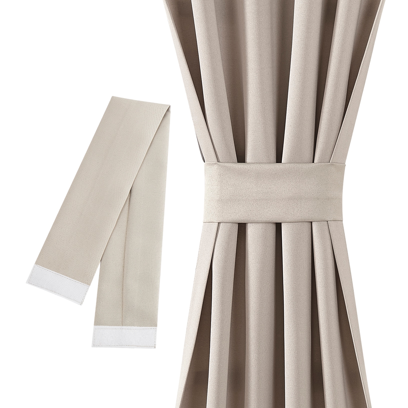 Stone Polyester Room Darkening Rod Pocket Door Curtain Panel