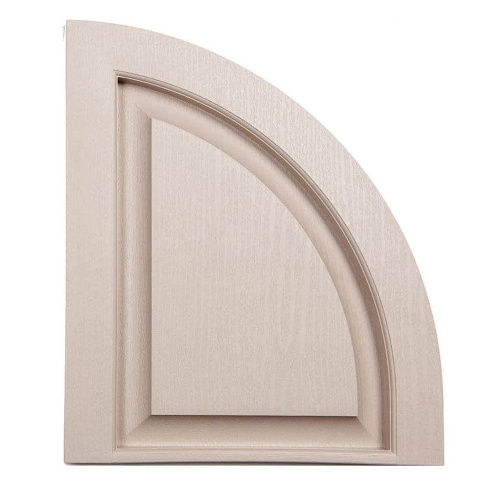 Alpha ACCRPQTRRNDSA 14.5-in W x 17-in H Sandstone Raised Panel Exterior Shutters (2-Pack)