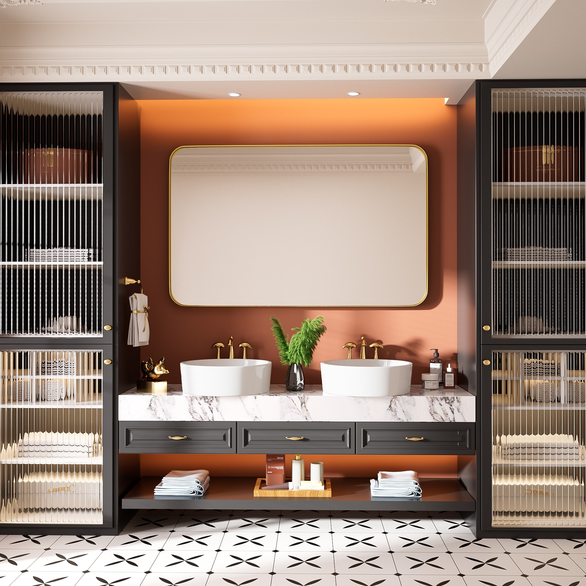 FurniFusion SF-Y-4830-G Decor-Mirrors - View #4