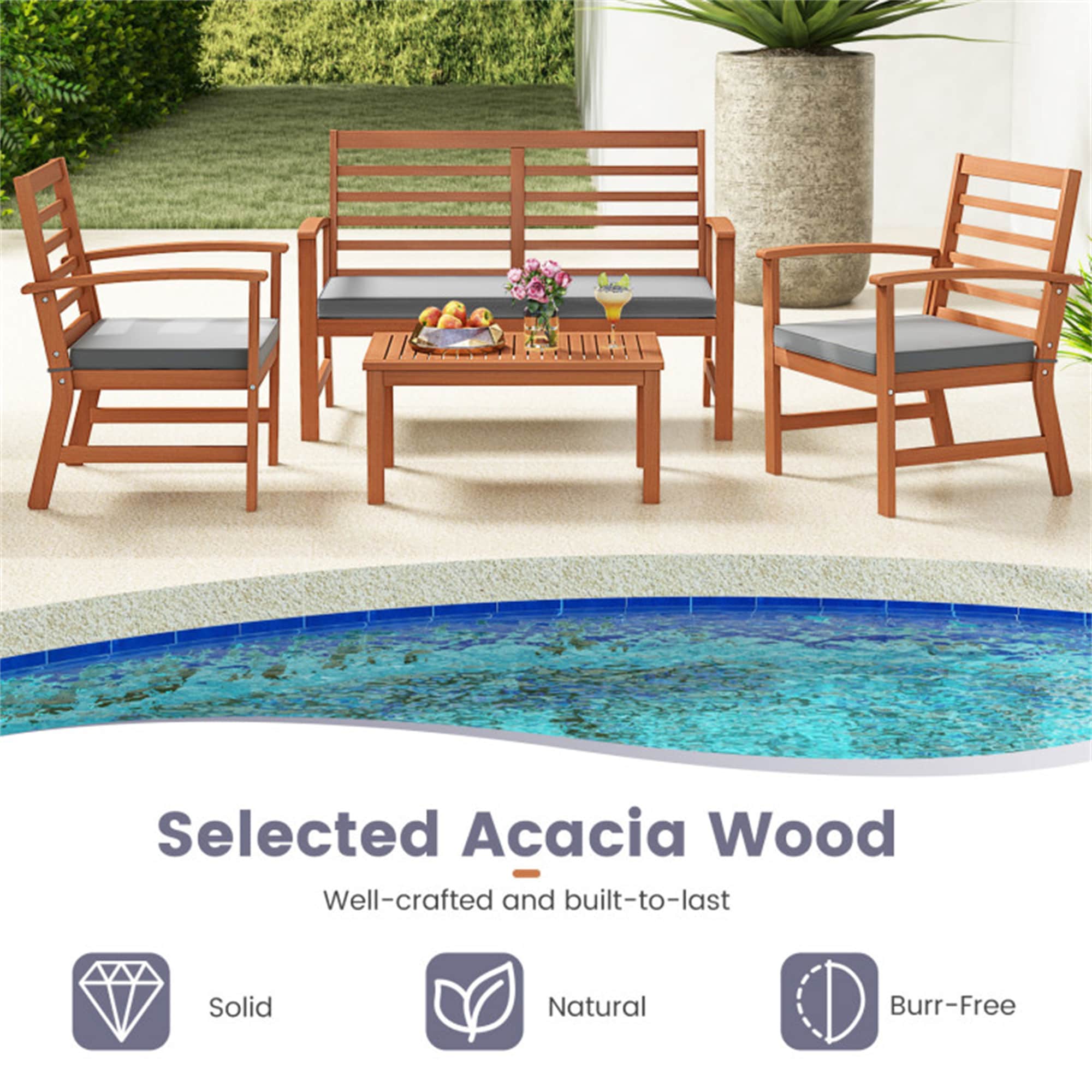 BABOOM BOM-72078GR-OR Patio-Conversation-Sets - View #7