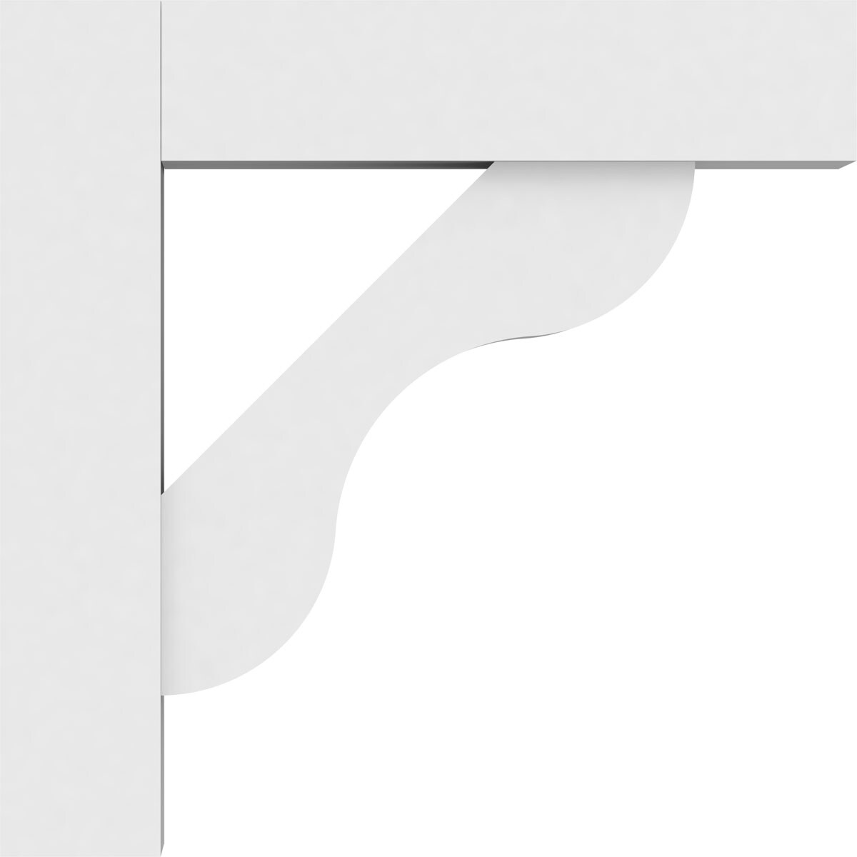 Ekena Millwork BKTP03X16X16CAR05 Exterior-Brackets-Braces - View #3