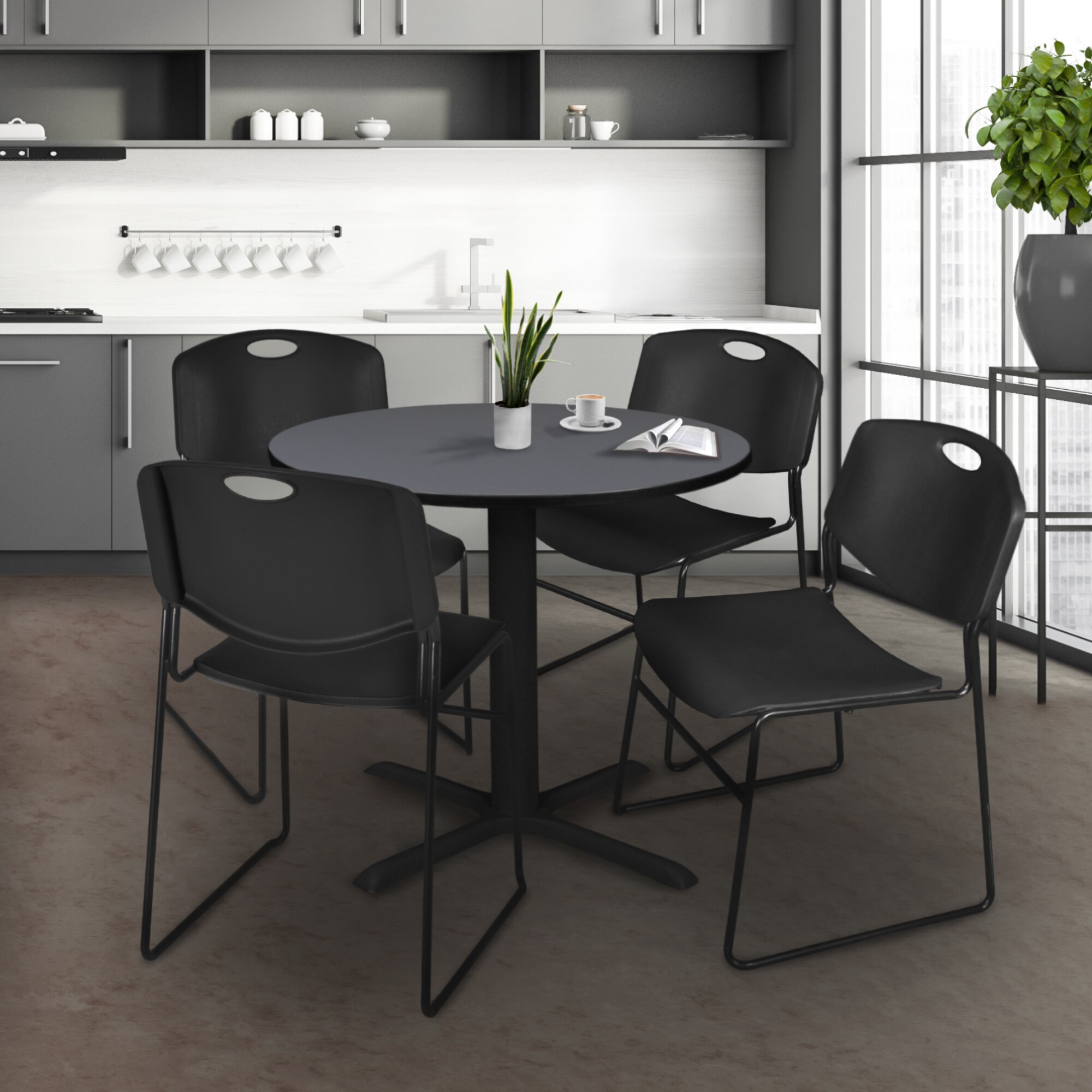 Regency TB30RNDGY44BK Office-Tables - View #9