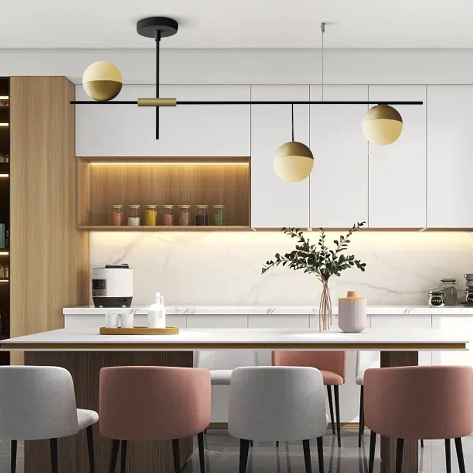 Oukaning HG-LMLZBY-4253-US Pendant-Lights - View #2