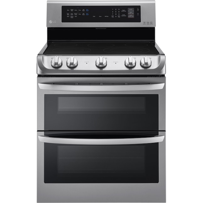 LG ProBake 30-in Smooth Surface 5 Elements 4.3-cu ft/3-cu ft Self ...