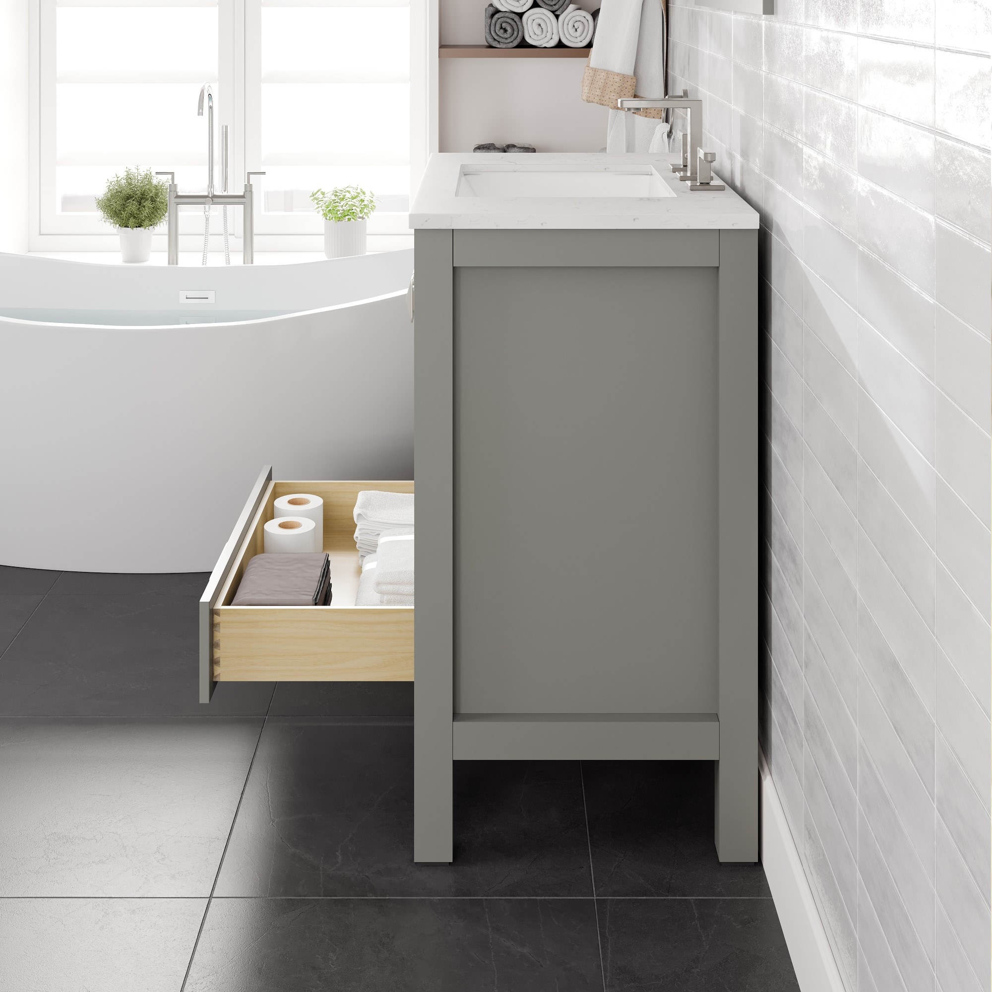 Eviva EVVN412-30GR Bath-Vanity-Combo - View #6