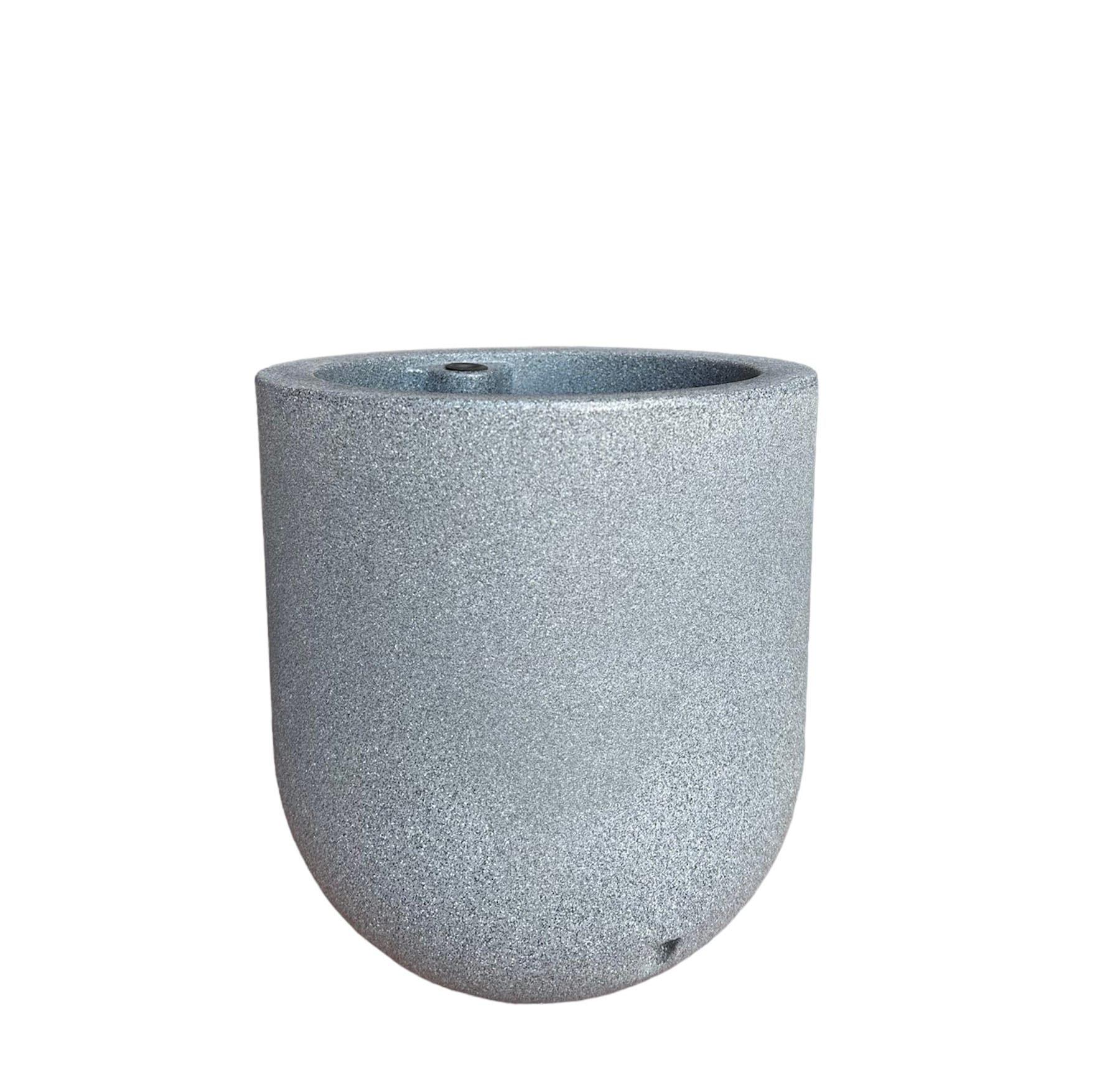 Color and Sabor Mediterano CY10GRA 10.0-in W x 11-in H x Gray Plastic Indoor/Outdoor Planter