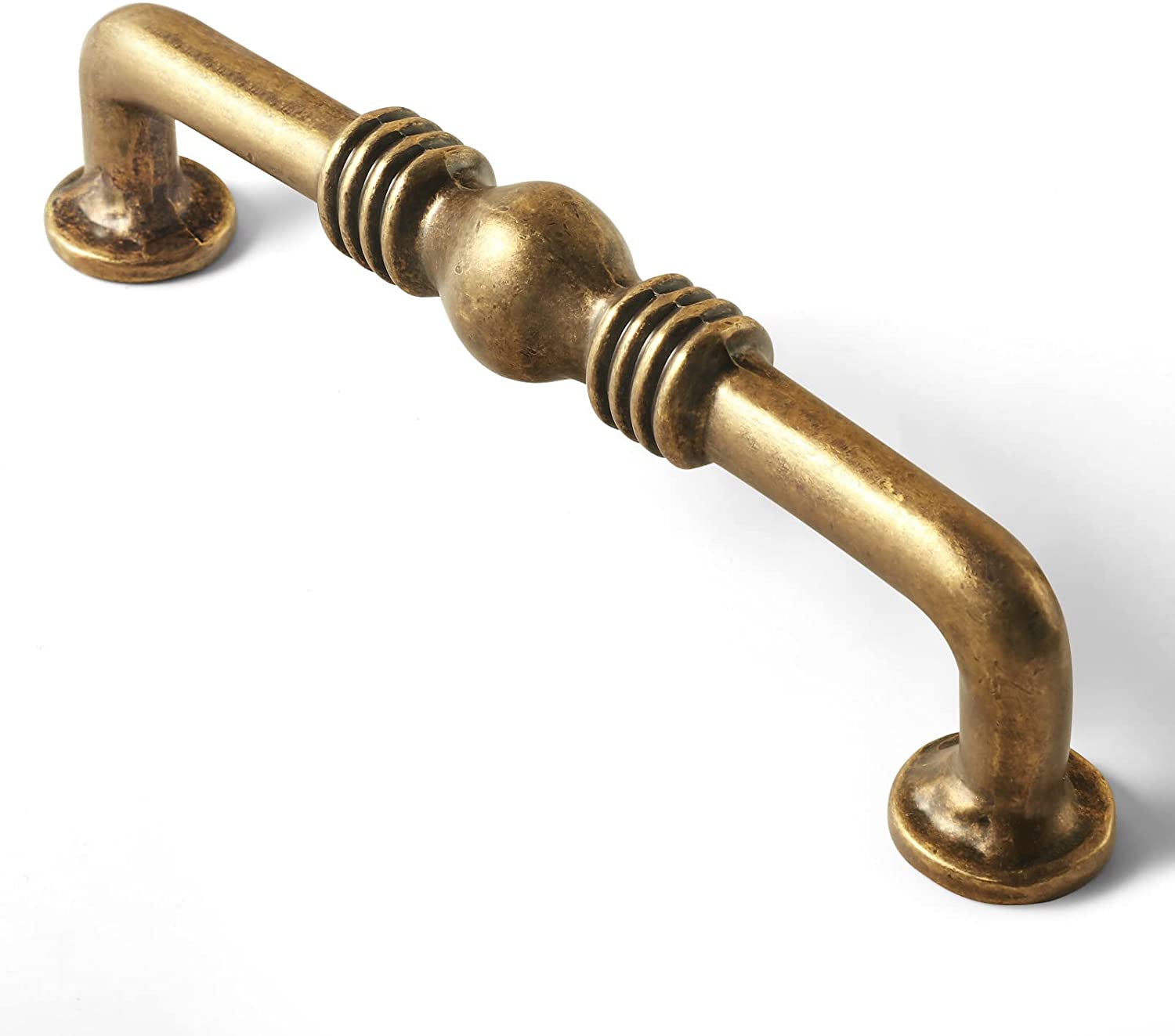 Miaokesen 1573GT-128 5-1/16-in , 128mm Center to Center Antique Brass Novelty Handle 6 -Pack