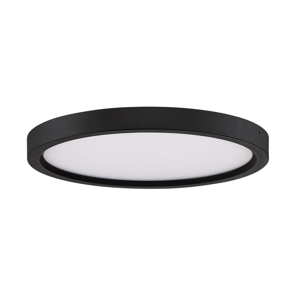 Quoizel Outskirt 1-Light 11-in Oil Rubbed Bronze LED Flush Mount Light in  the Flush Mount Lighting department at