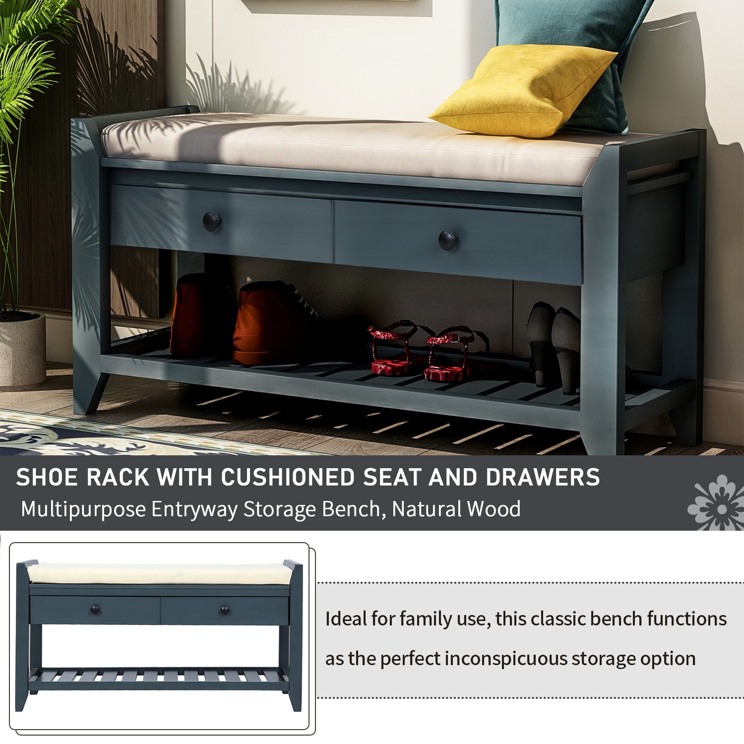 Streamdale Furniture WF195386AAM bench - View #5