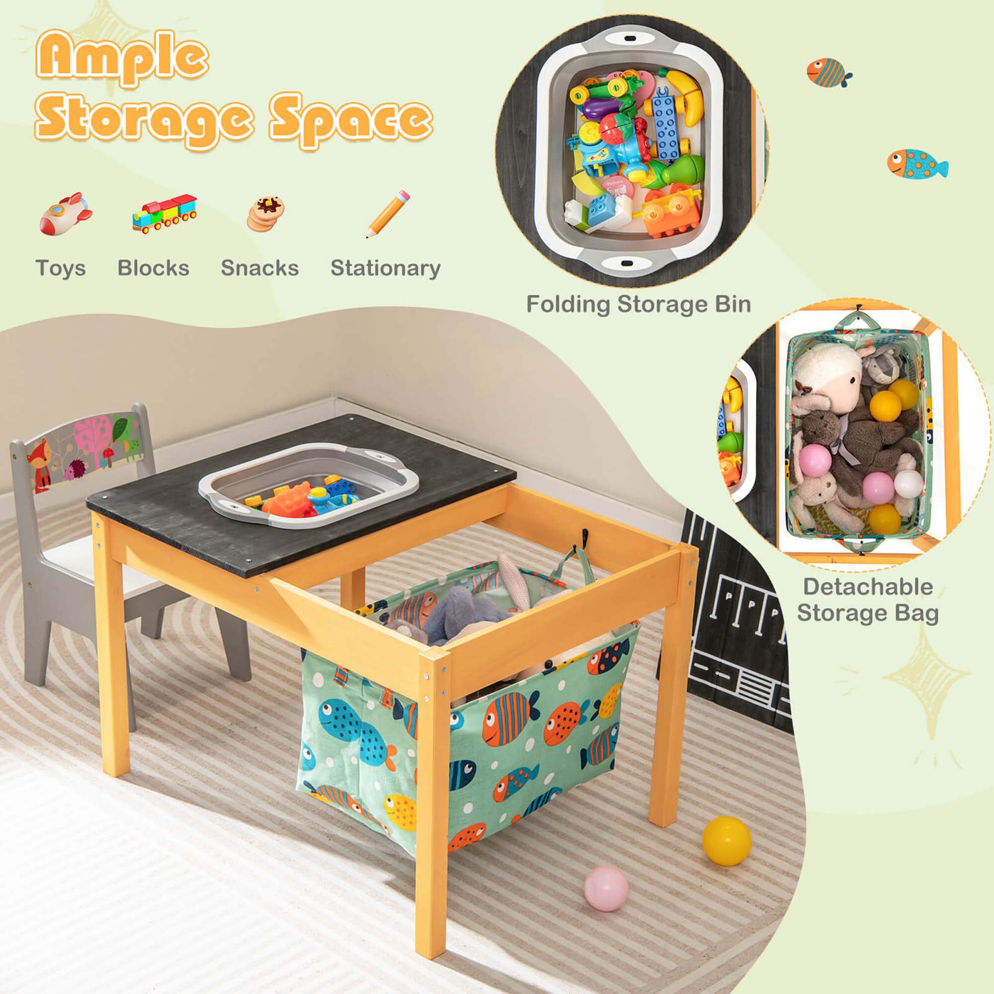 Costway HCST02051 Kids-Play-Tables - View #4