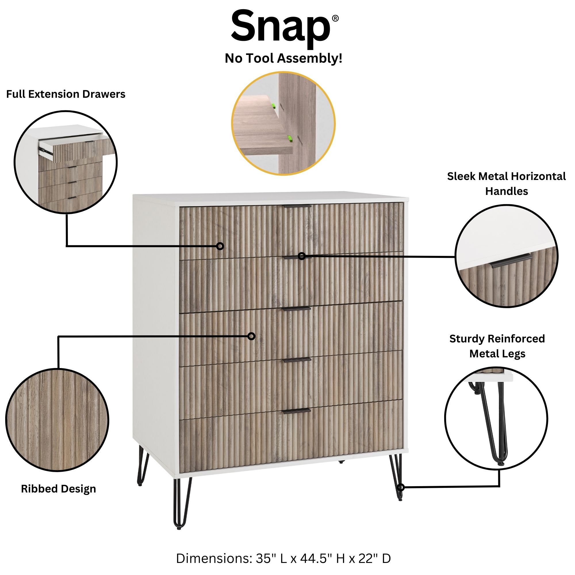 Manhattan Comfort DR002-WG dressers - View #4