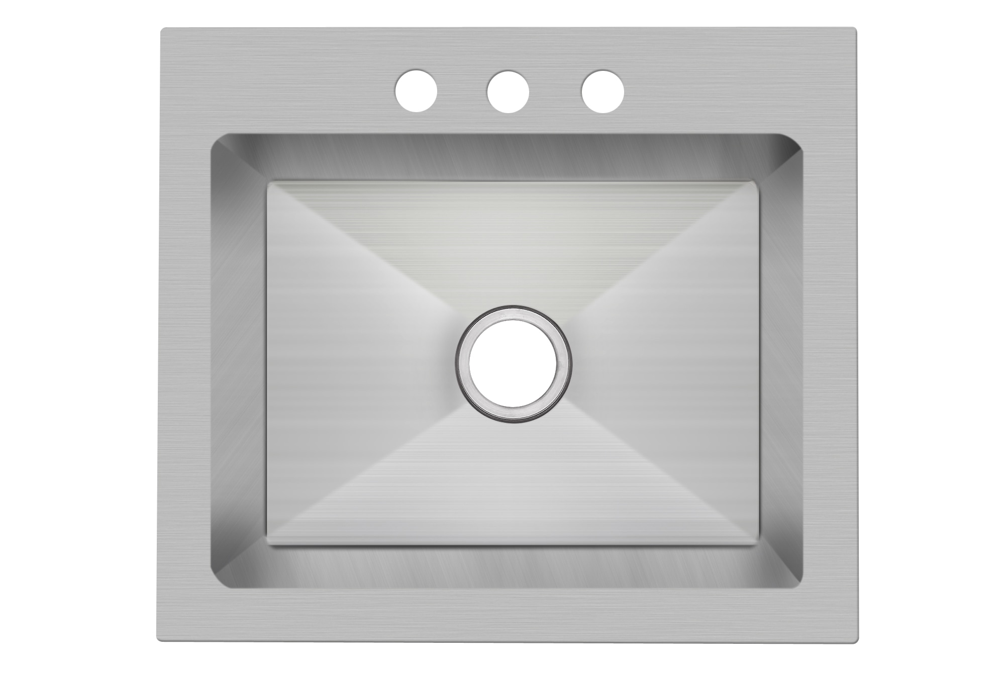 25'' Rectangular Stainless Steel Undermount Single Bowl Kitchen Sink