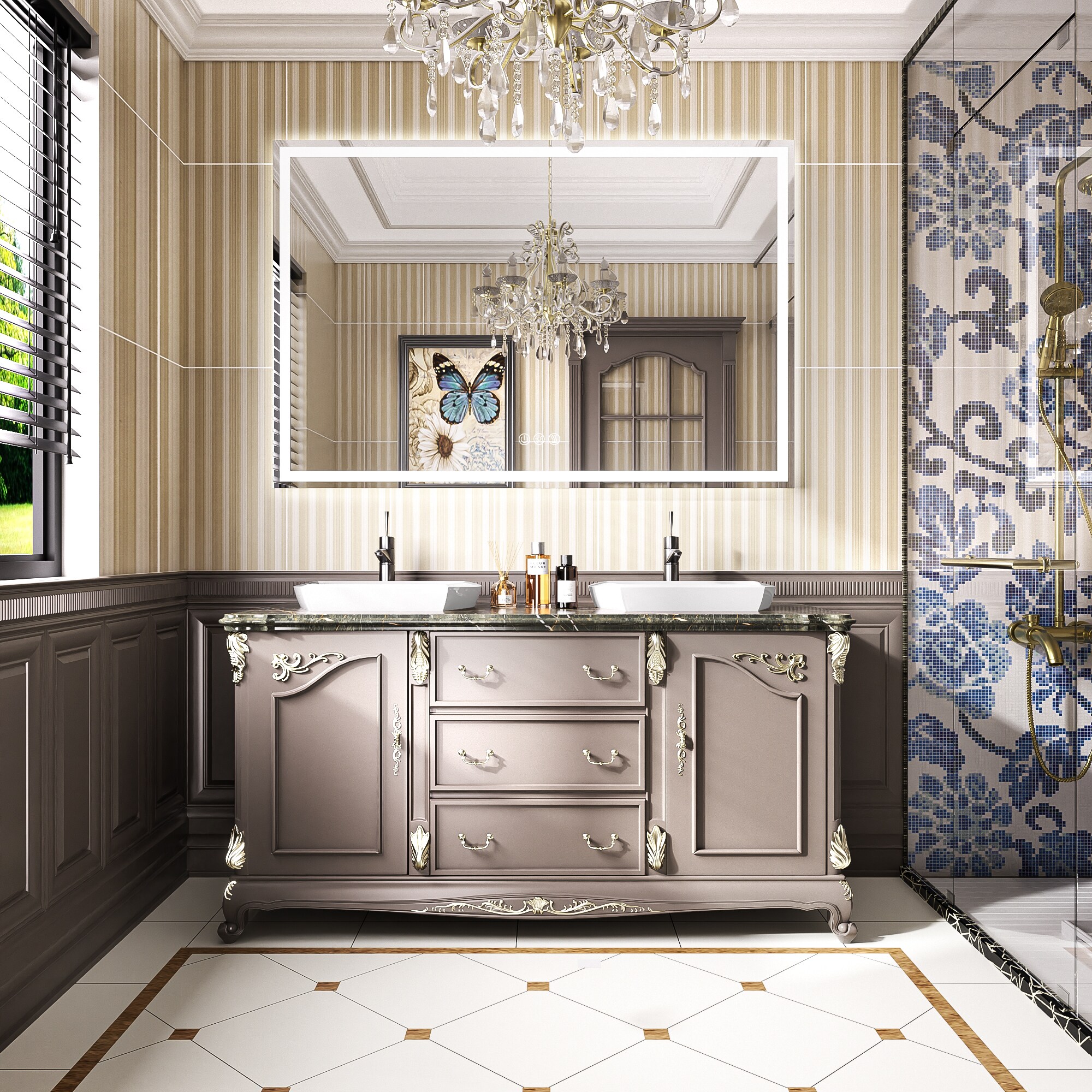LOVMOR SF-R-GHFA6040 Framed-Bath-Mirrors - View #3