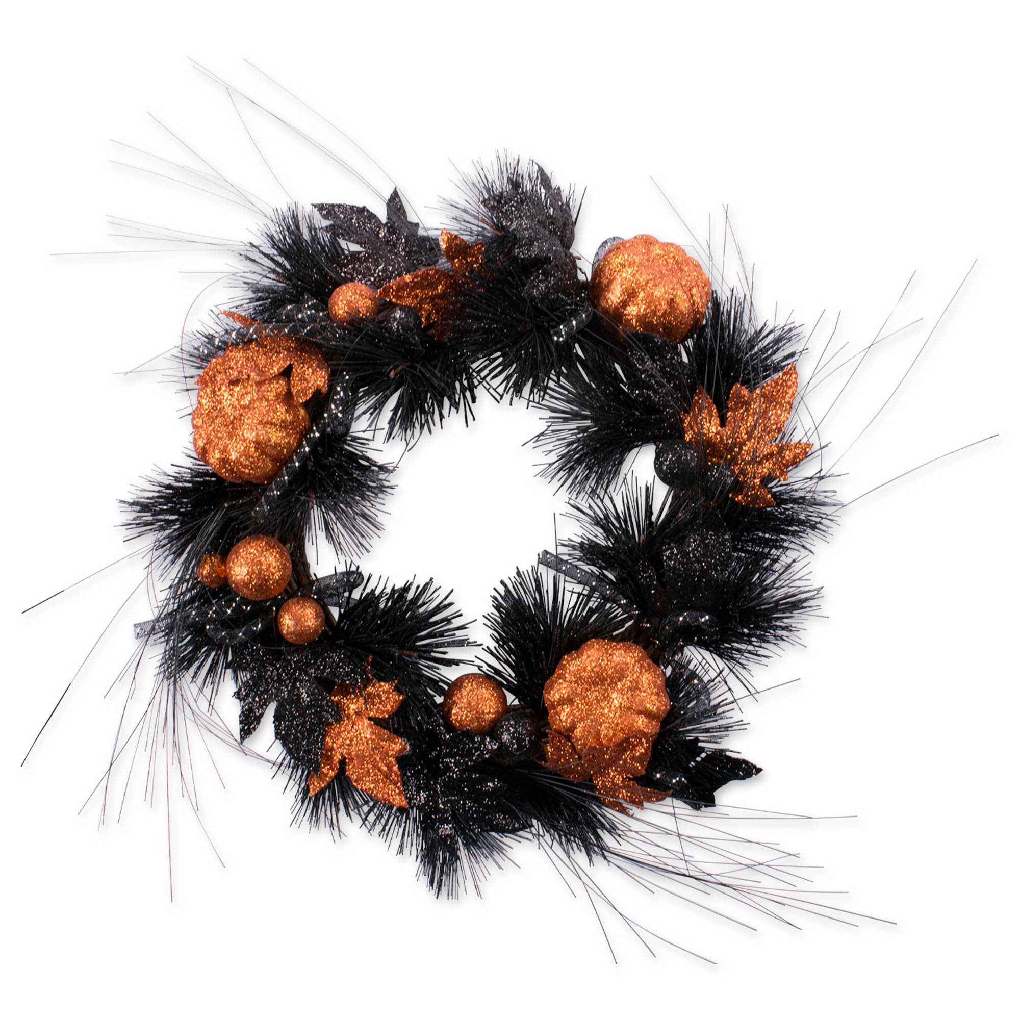 DII 16.5-in Pumpkins Artificial Wreath at Lowes.com