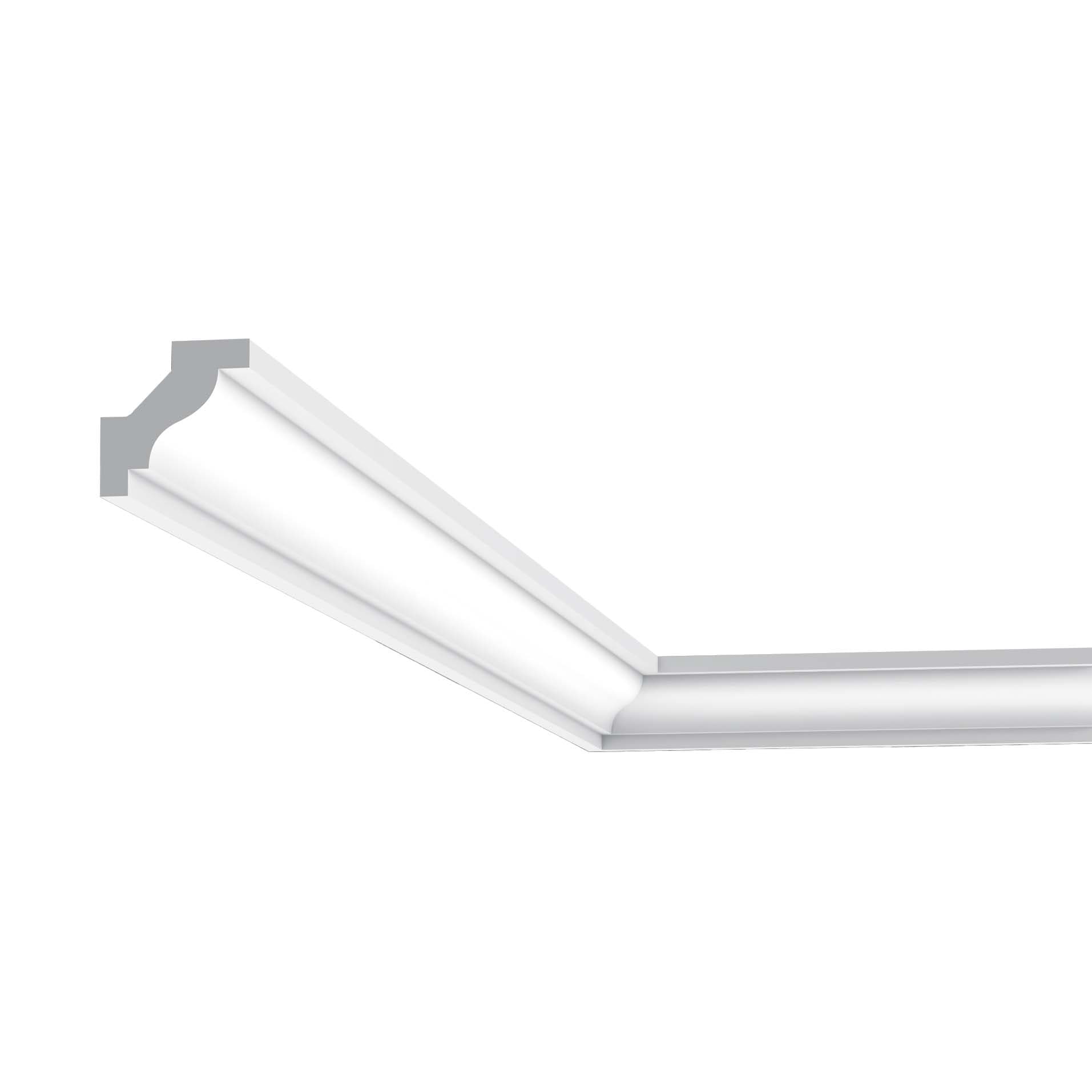 Orac Decor C230 Orac Crown Moulding 78-in Primed Polyurethane Crown Moulding