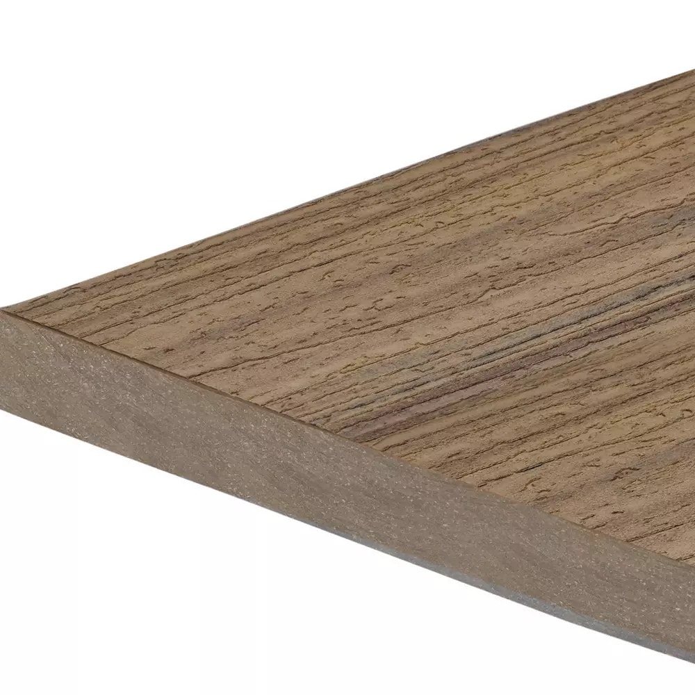 Trex Enhance Naturals Fascia deck board Toasted Sand 1-in x 8-in x 12-ft Composite