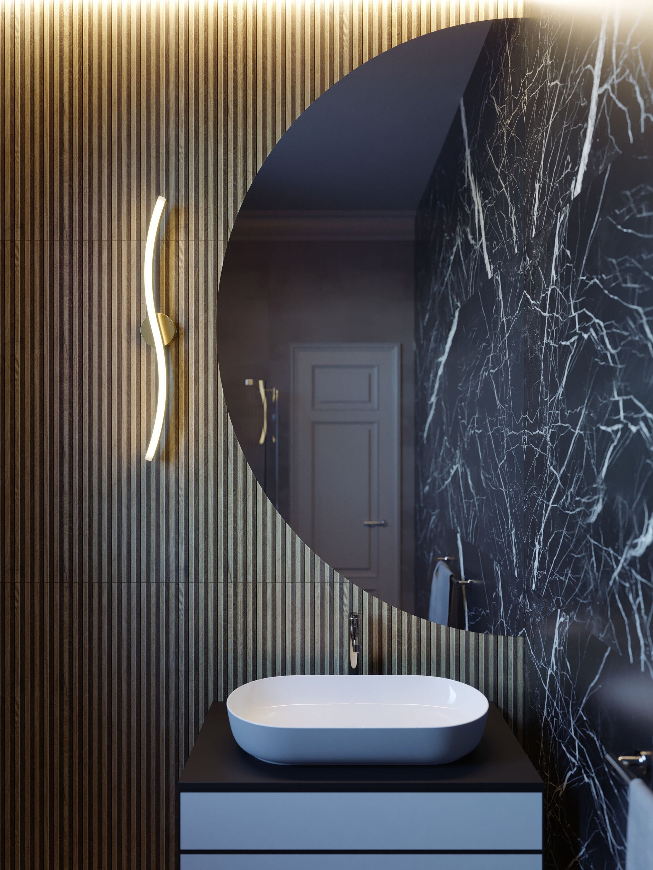 AFX TRCV3605L30D1LB Trace 3-in 1 -Light Brass Integrated LED Modern/contemporary Vanity light