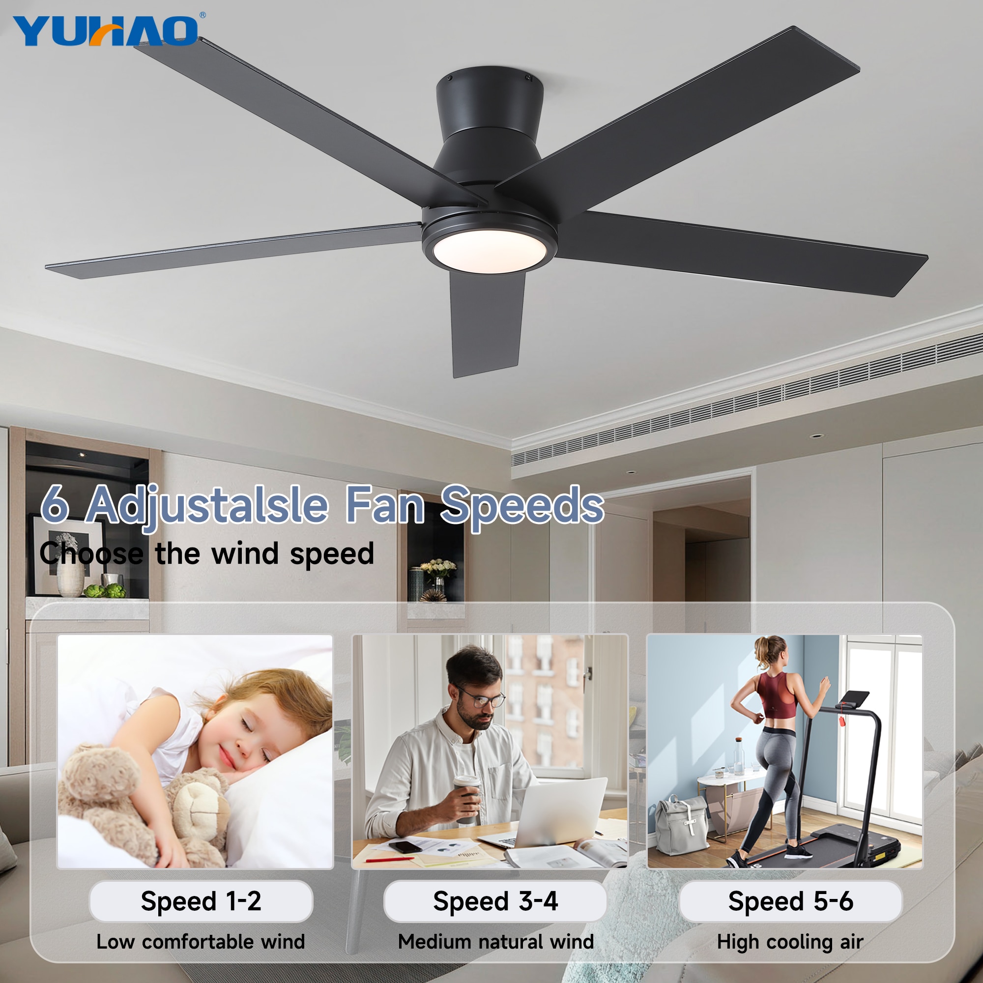 YUHAO LSDY1151BK52 Ceiling-Fans - View #13