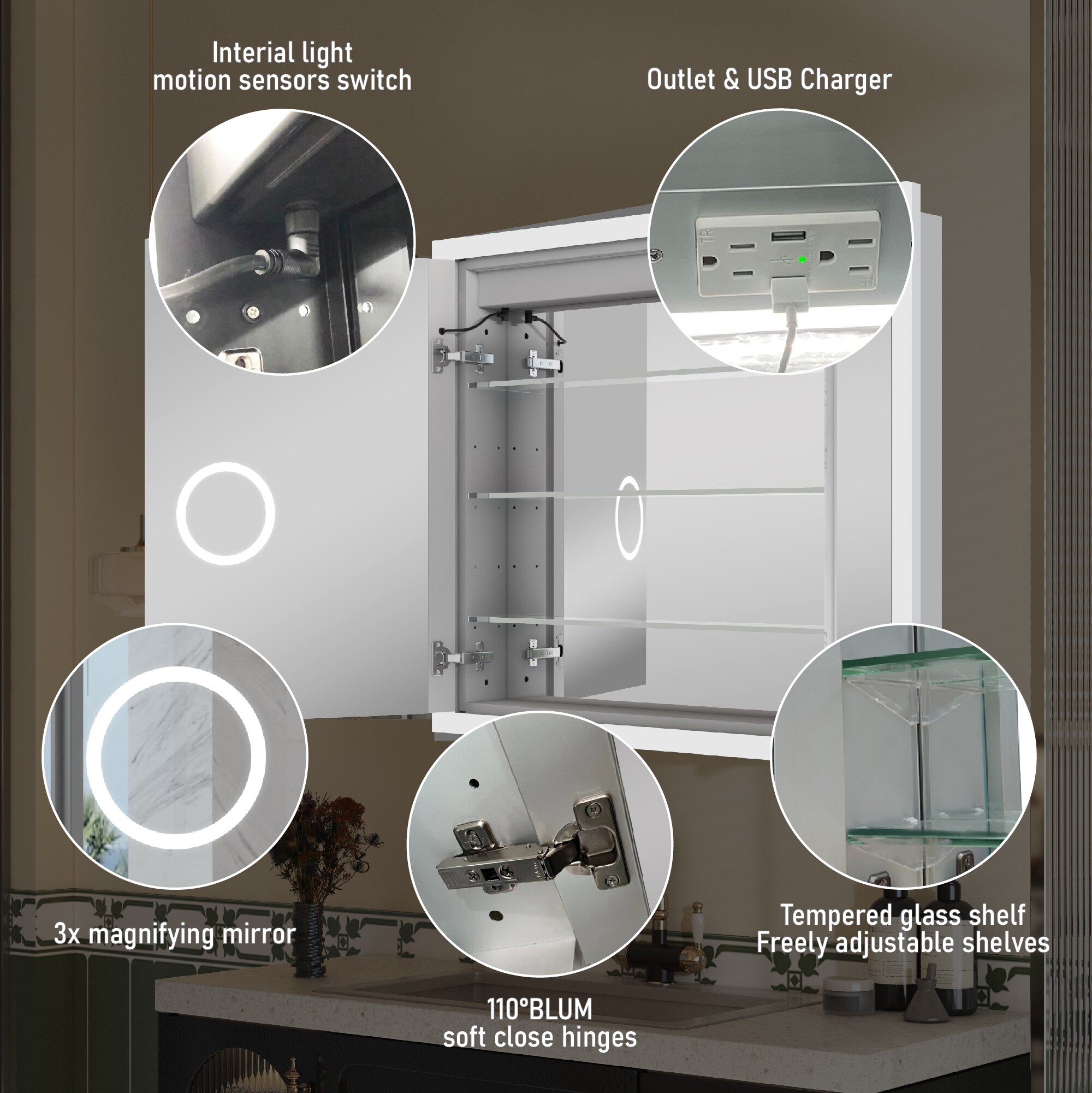 CALVON RC13-3632 Bathroom-Medicine-Cabinets - View #5
