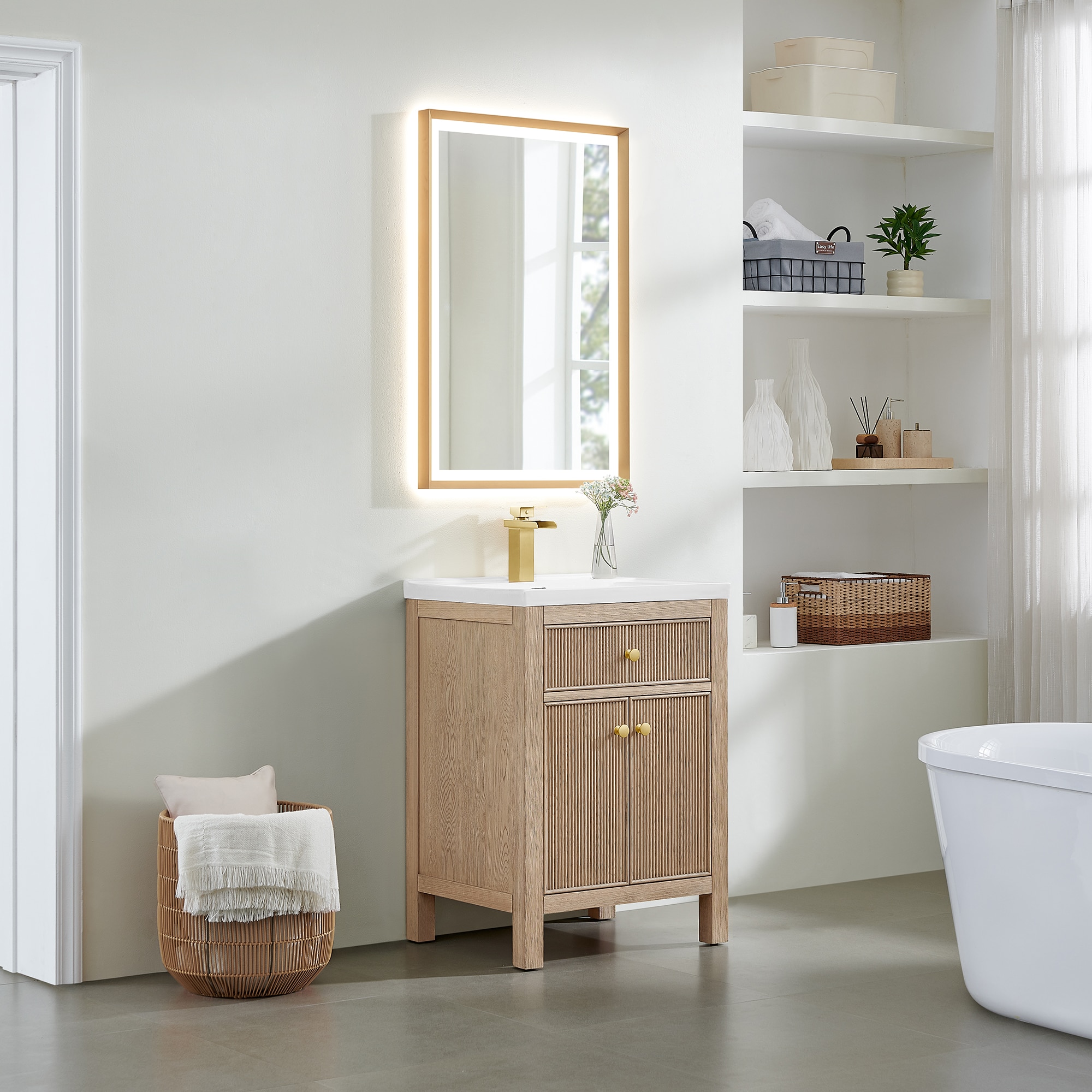 Altair 567024-NK-WH Bath-Vanity-Combo - View #3