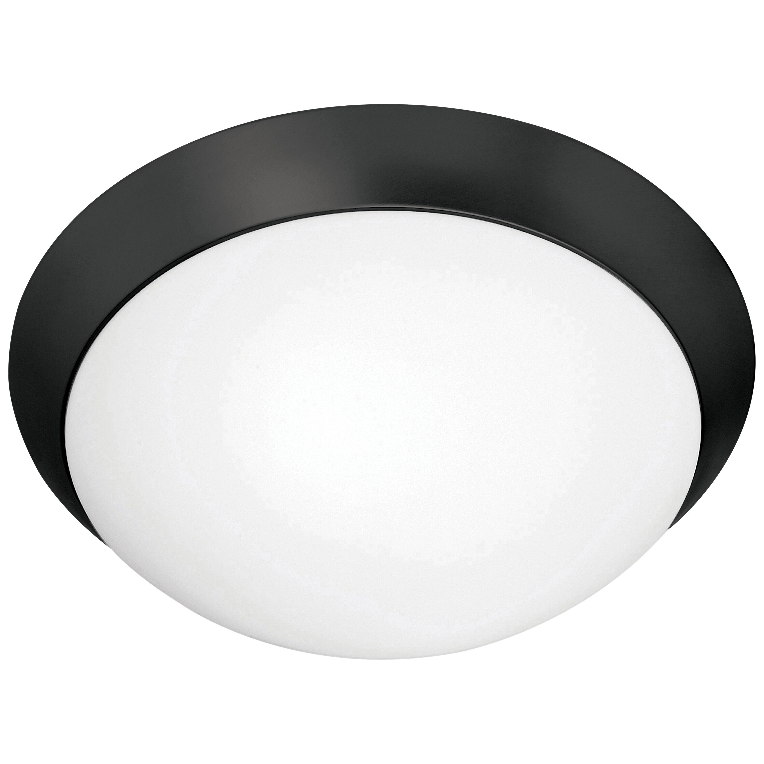 Access Lighting 20626-MBL/OPL Cobalt 2 -Light 15-in Matte Black Flush Mount Light