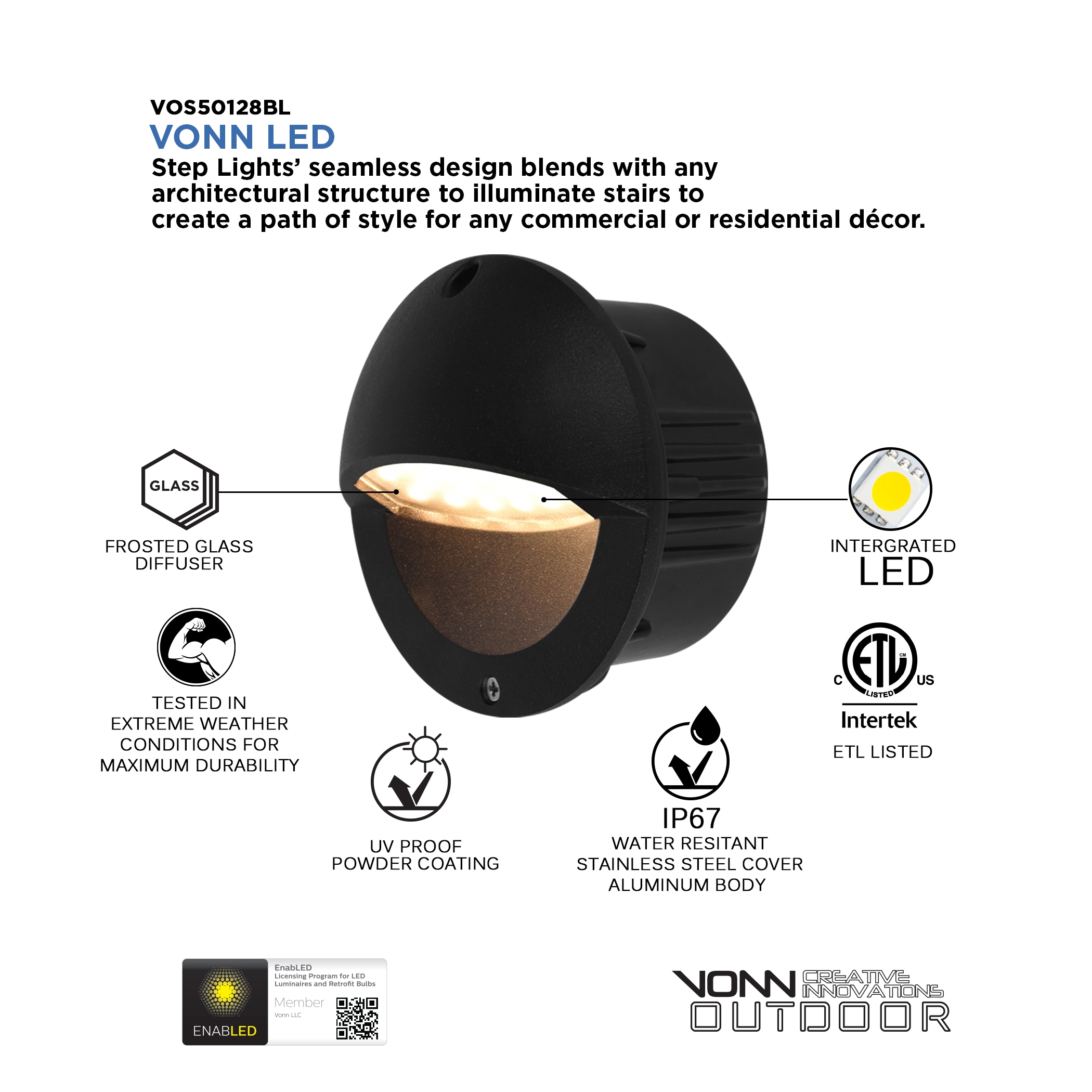 VONN Lighting VOS50128BL Deck-Lights - View #5