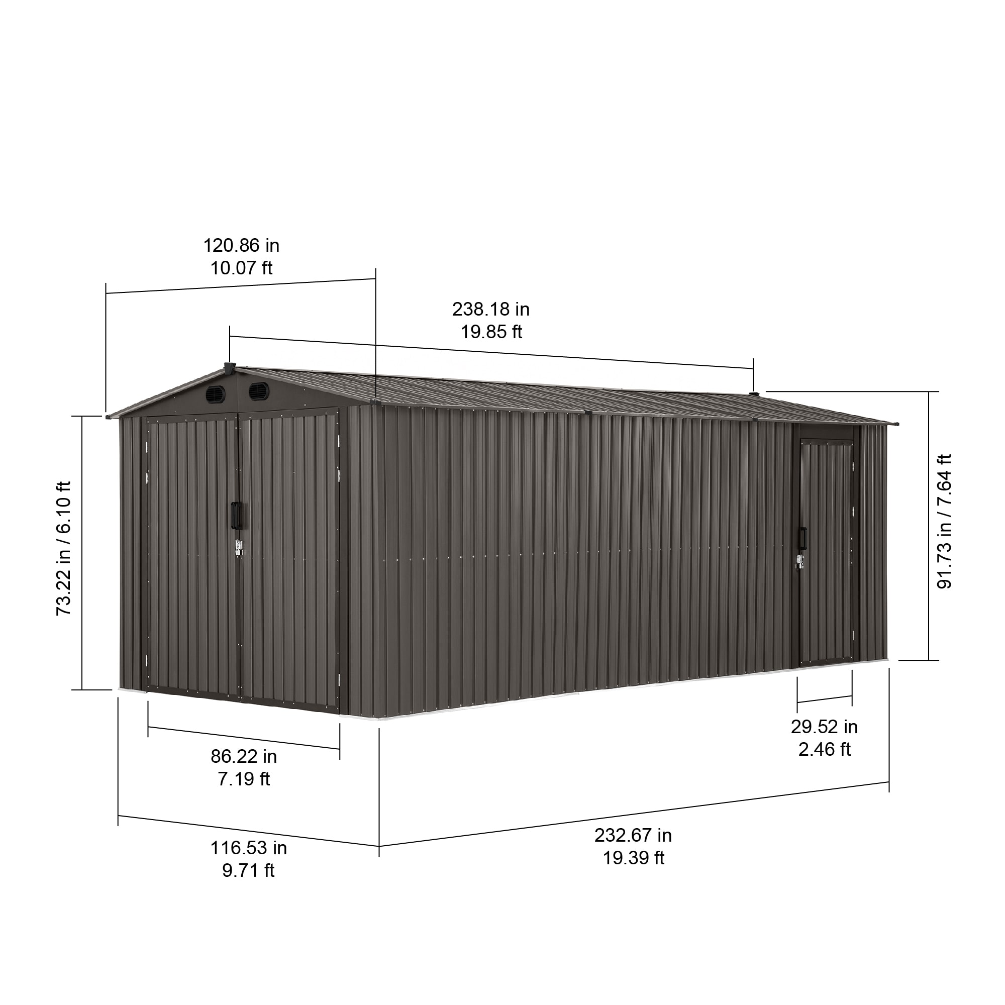 Sunjoy A110006602 Garage-Buildings - View #3