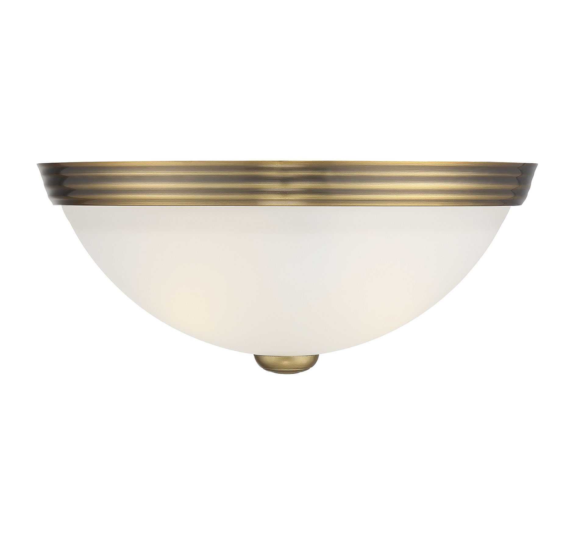 Savoy House Essentials 6-780-11-322 Meridian 2 -Light 11-in Brushed Brass Flush Mount Light