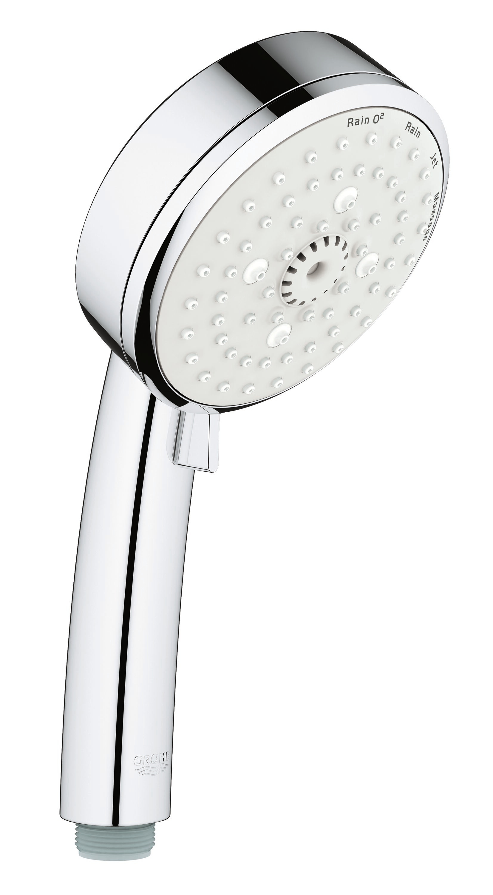 GROHE 27575002 Starlight Chrome Sold separately Handheld 3.9375-Inches Round Shower Faucet