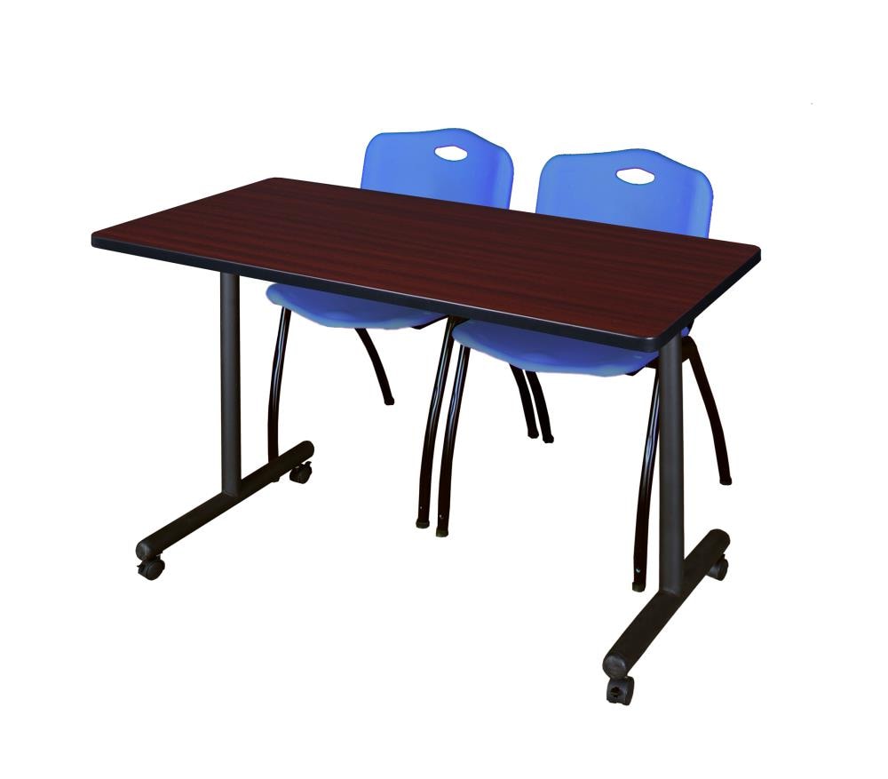 Regency MKTRCC4824MH47BE Training Brown 4-Person Training Table (48-in W x 29-in H)