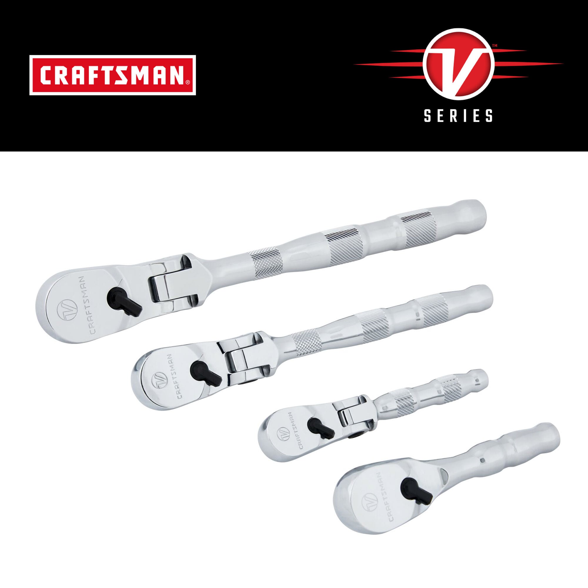 CRAFTSMAN V-Series 3-Piece Set-Tooth 1/2-in; 3/8-in; 1/4-in Drive