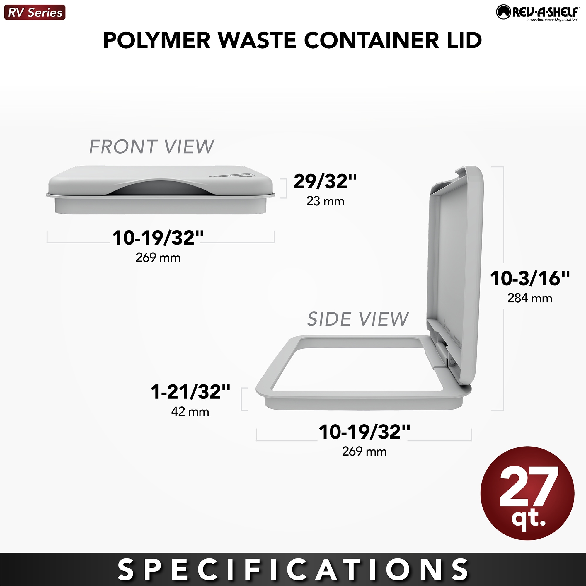 Rev-A-Shelf RV-1024-LID-13-1-40 m031725 - View #3