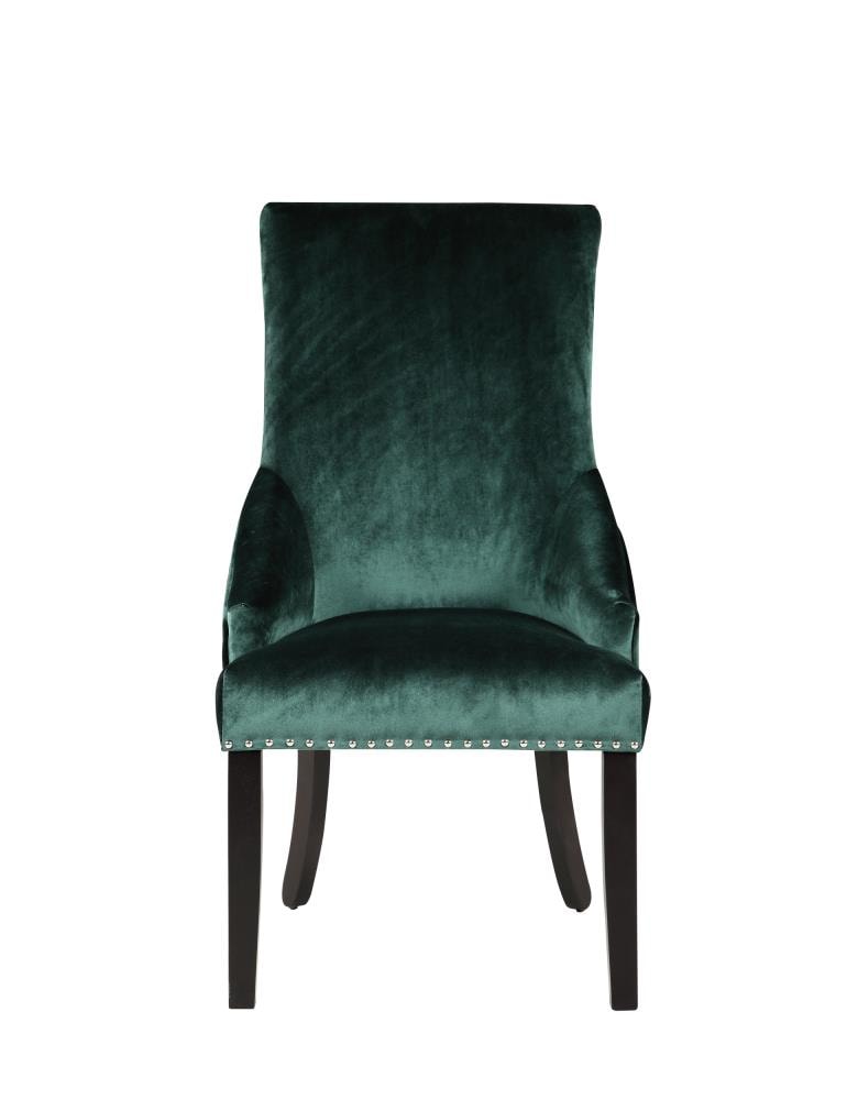 Chic Home Design FDC9089-LW Set of 2 Machla Contemporary/Modern Velvet Upholstered Dining Side Chair (Wood Frame)
