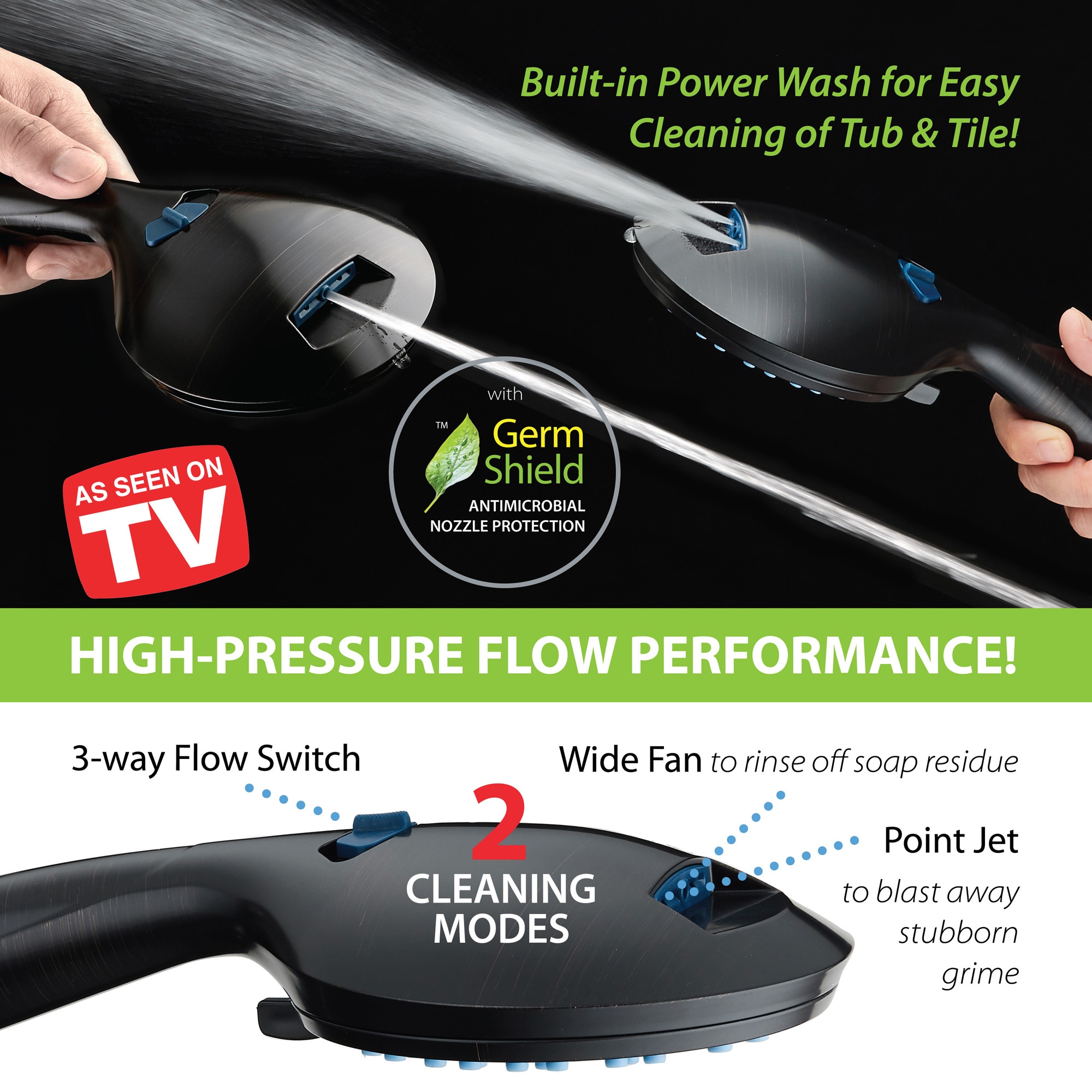 AquaCare 1769MBF Fixed-Showerhead - View #5