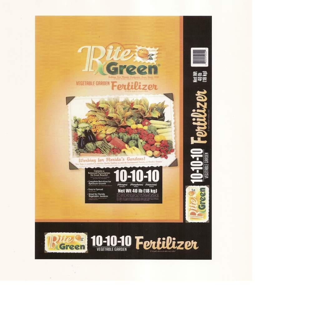 Rite Green 150052 40-lb 10-10-10 Vegetable Food