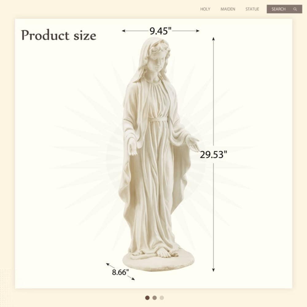 U-HOMY YF-001WH-HM Garden-Statue - View #3