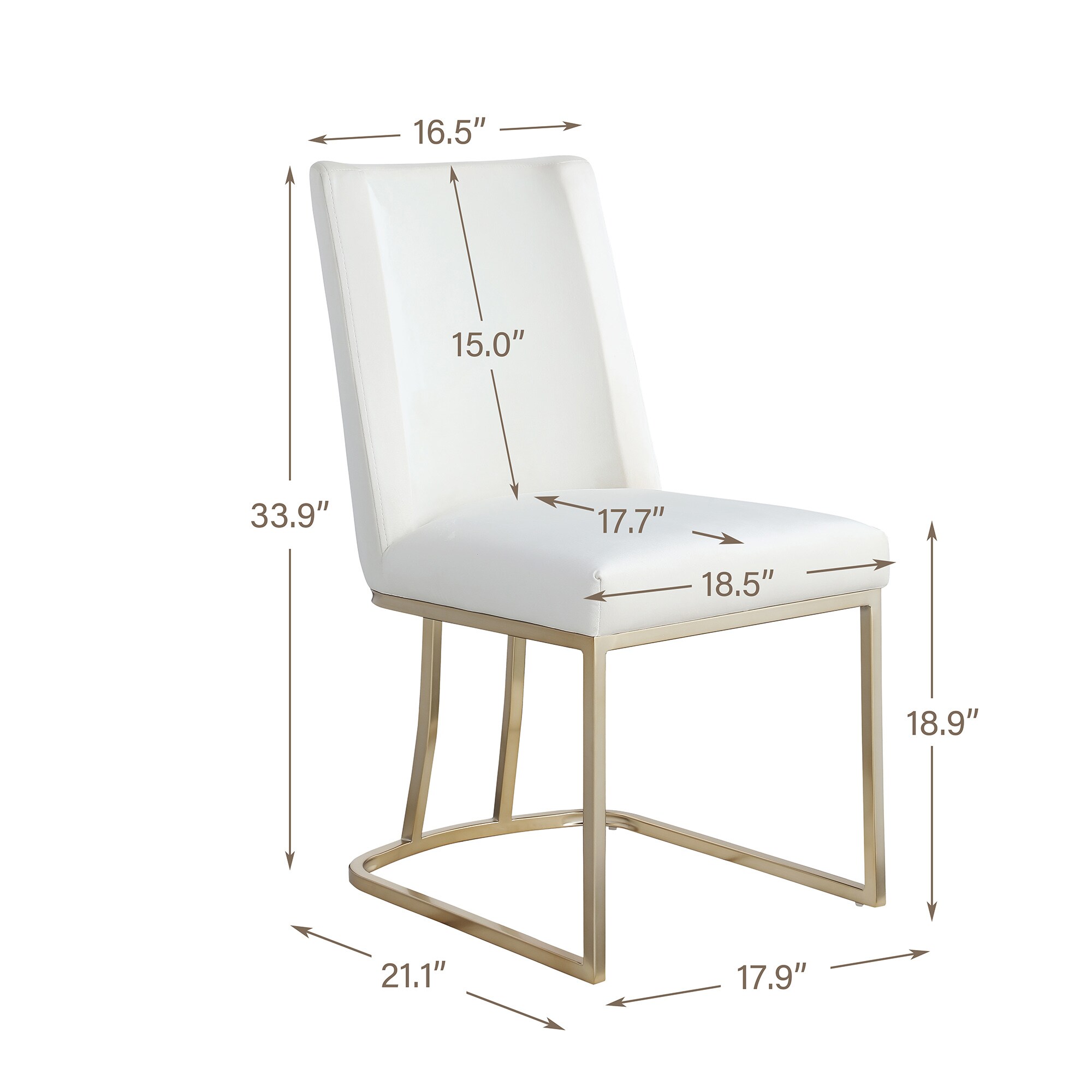 SINOFURN SYA010265WT Dining-Chairs - View #3
