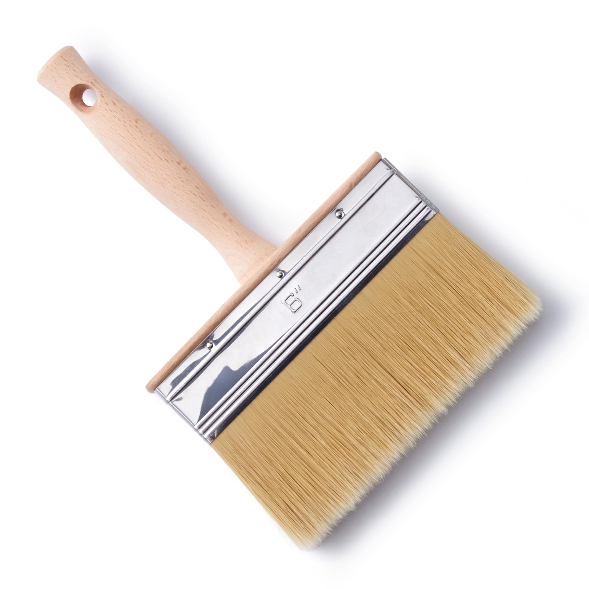 AKSCYZM  Deck Stain Brush Six Inch Wide Limewash Brush for Wood Decks Fences Walls and Furniture Painting durable home and garden accessory