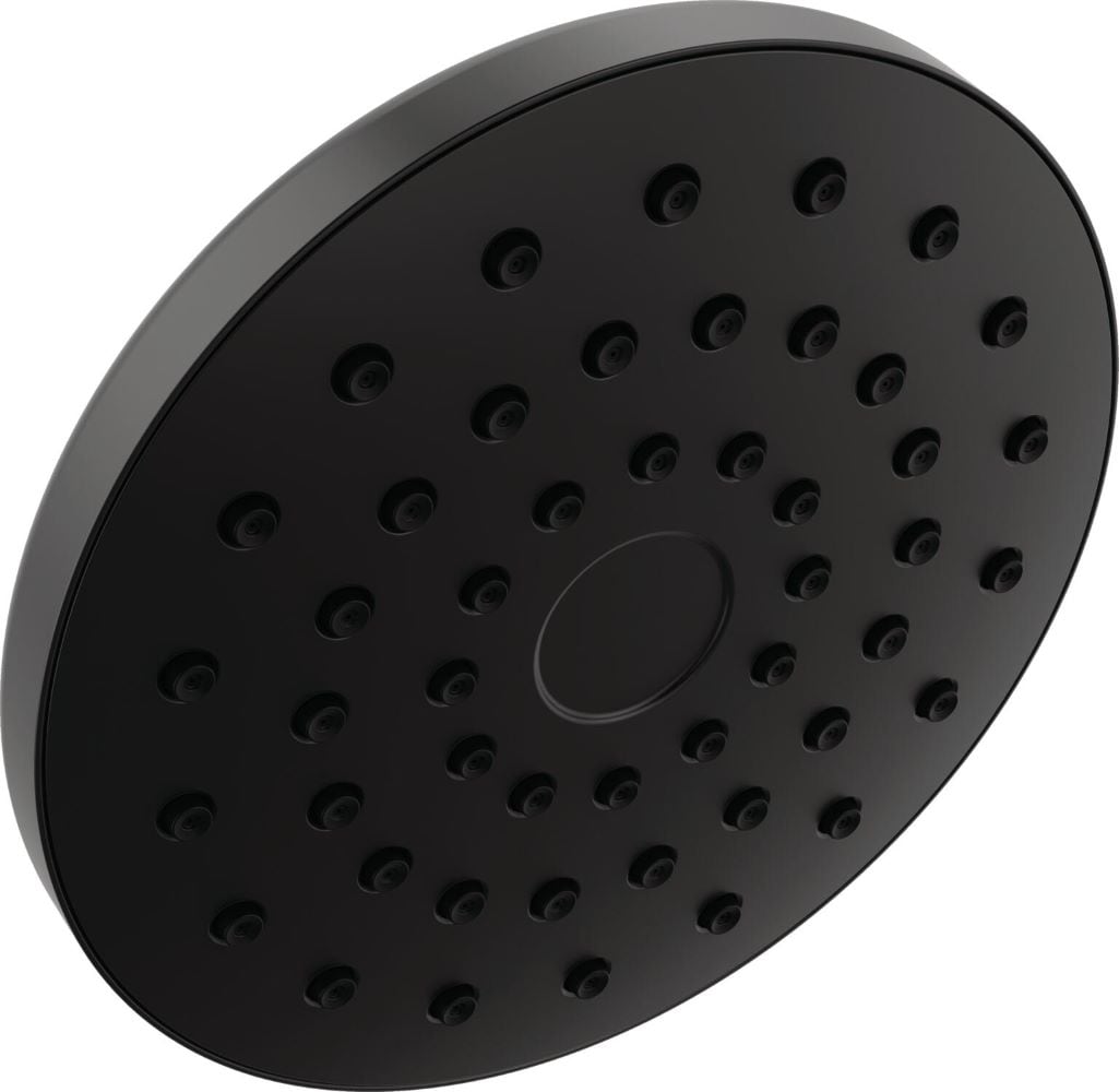 Delta 75100DBL PivotPro 1 -Spray Matte Black 7-in Round Rain High Pressure Shower Head 2.5 GPM