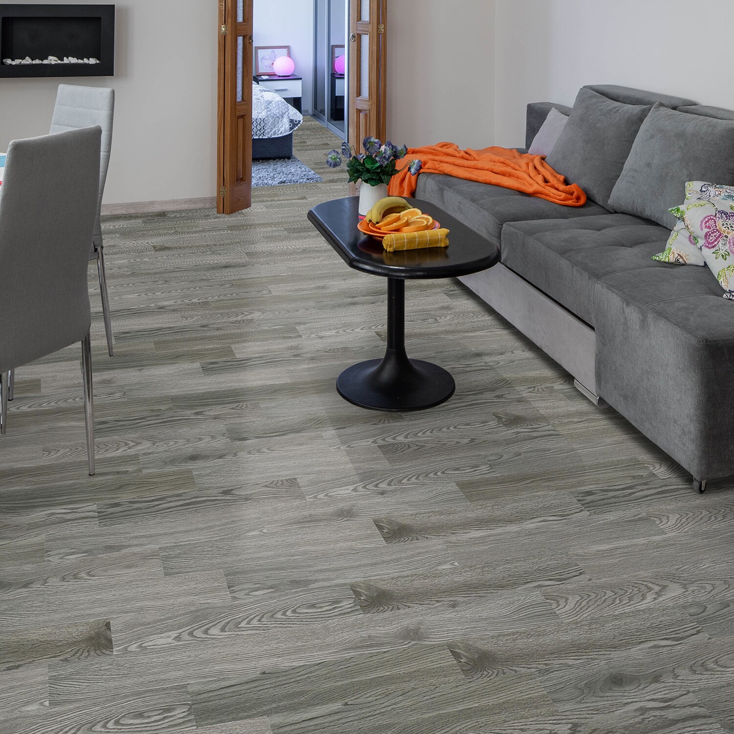 Lucida Surfaces BaseCore Greyscale 12 MIL x 6 in. W x 36 in. L Peel and  Stick Waterproof Luxury Vinyl Plank Flooring (54 sqft/case) BC-901 - The  Home Depot