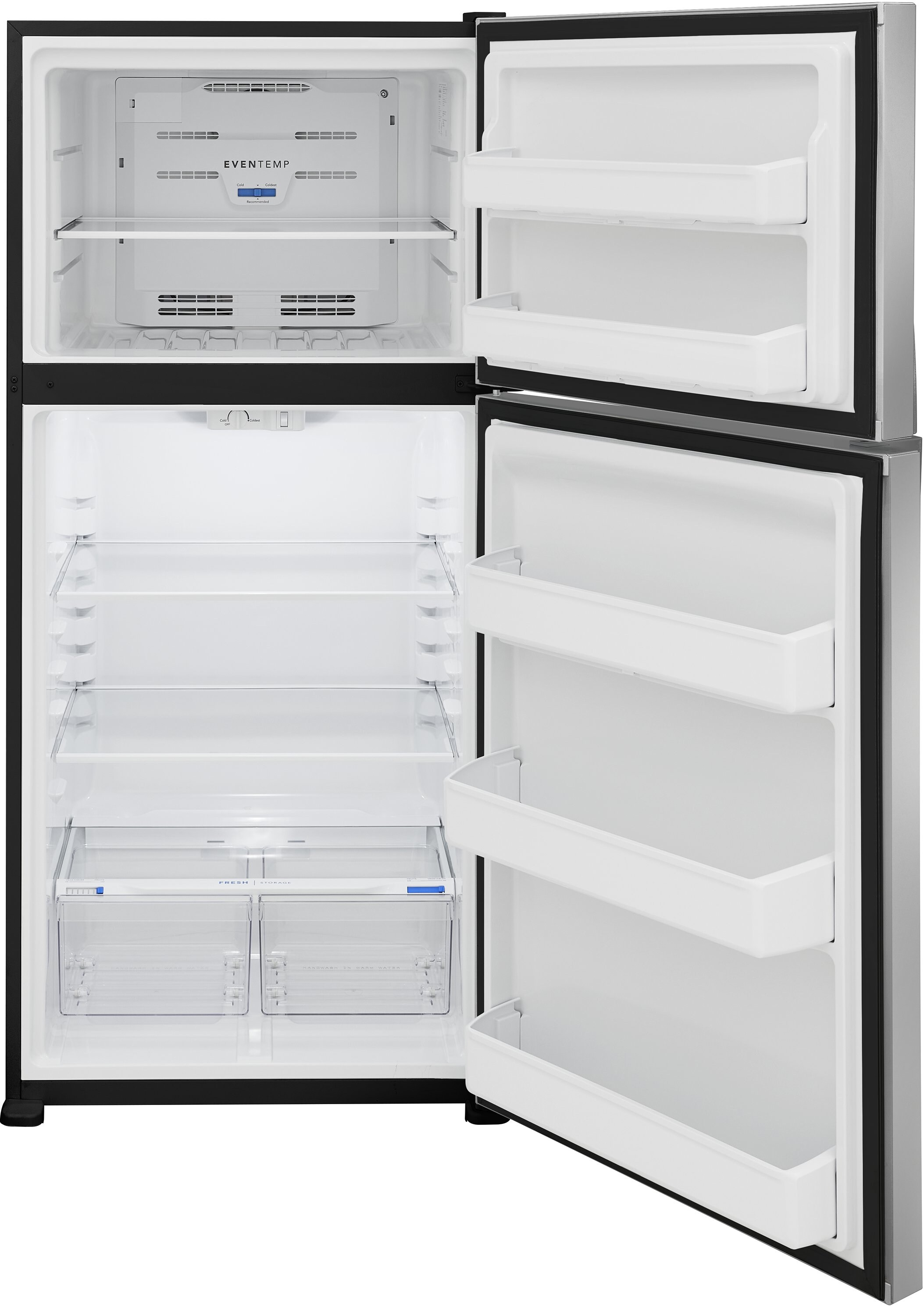 Frigidaire 20-cu ft Top-Freezer Refrigerator (Stainless Steel) Garage Ready ENERGY STAR