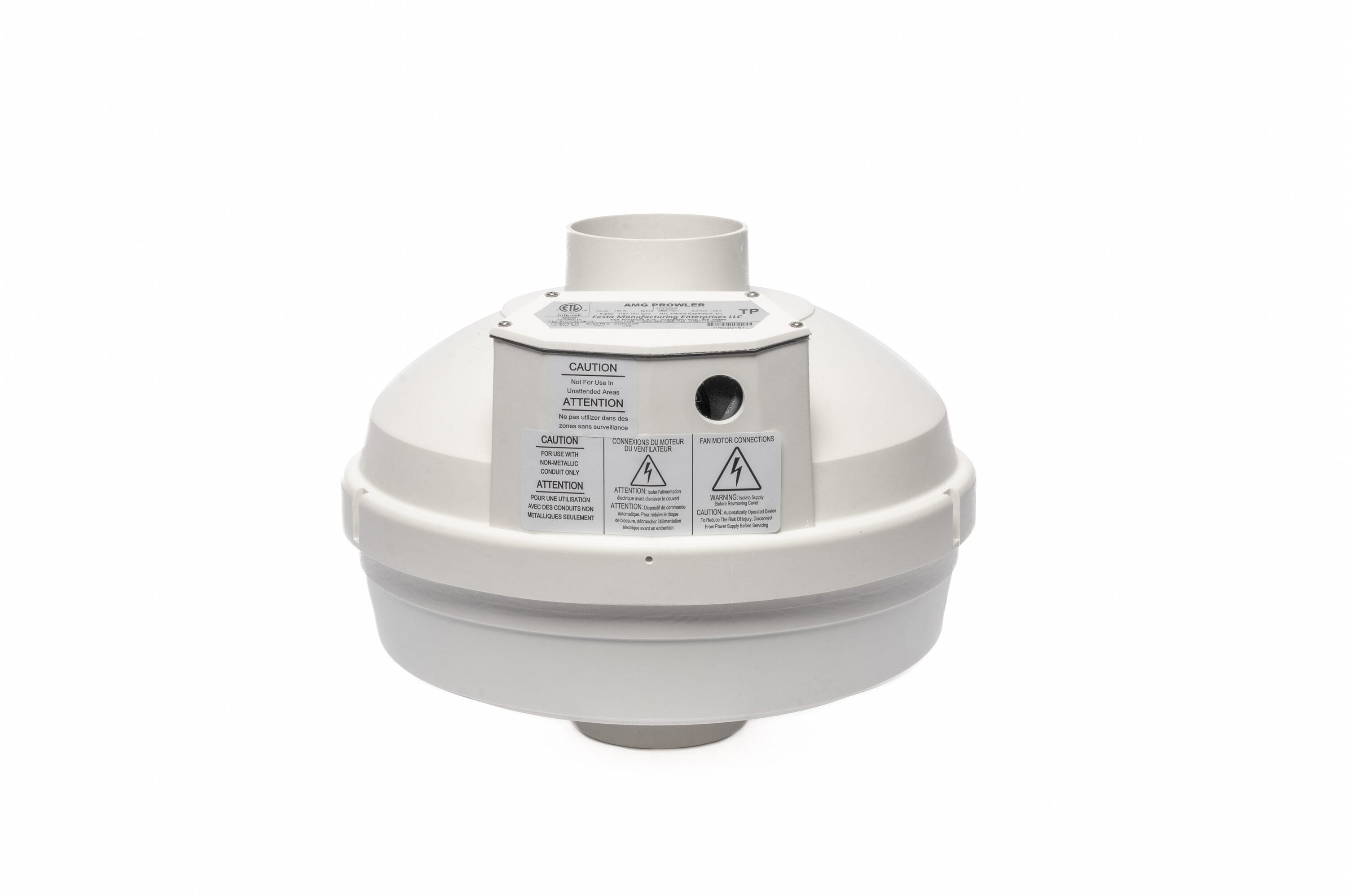 Festa AMG Radon Fans AMG PROWLER 3-Inches dia 221 CFM Glass-reinforced poly resin Centrifugal radon mitigation fan