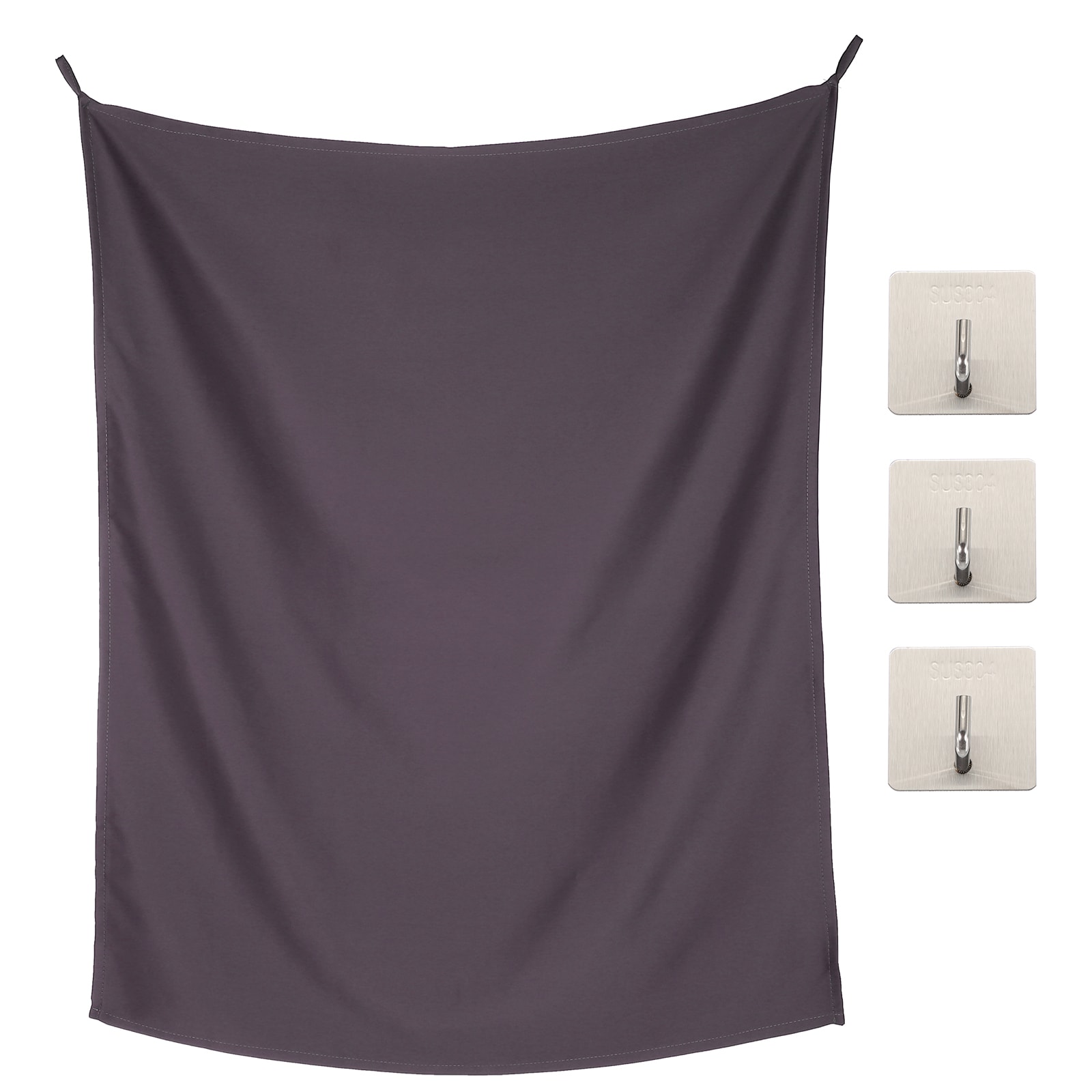 PATIKIL - Cubicle Curtain 39x48 Inch Purple Partition Room Divider Curtains Hanging Room Divider ...