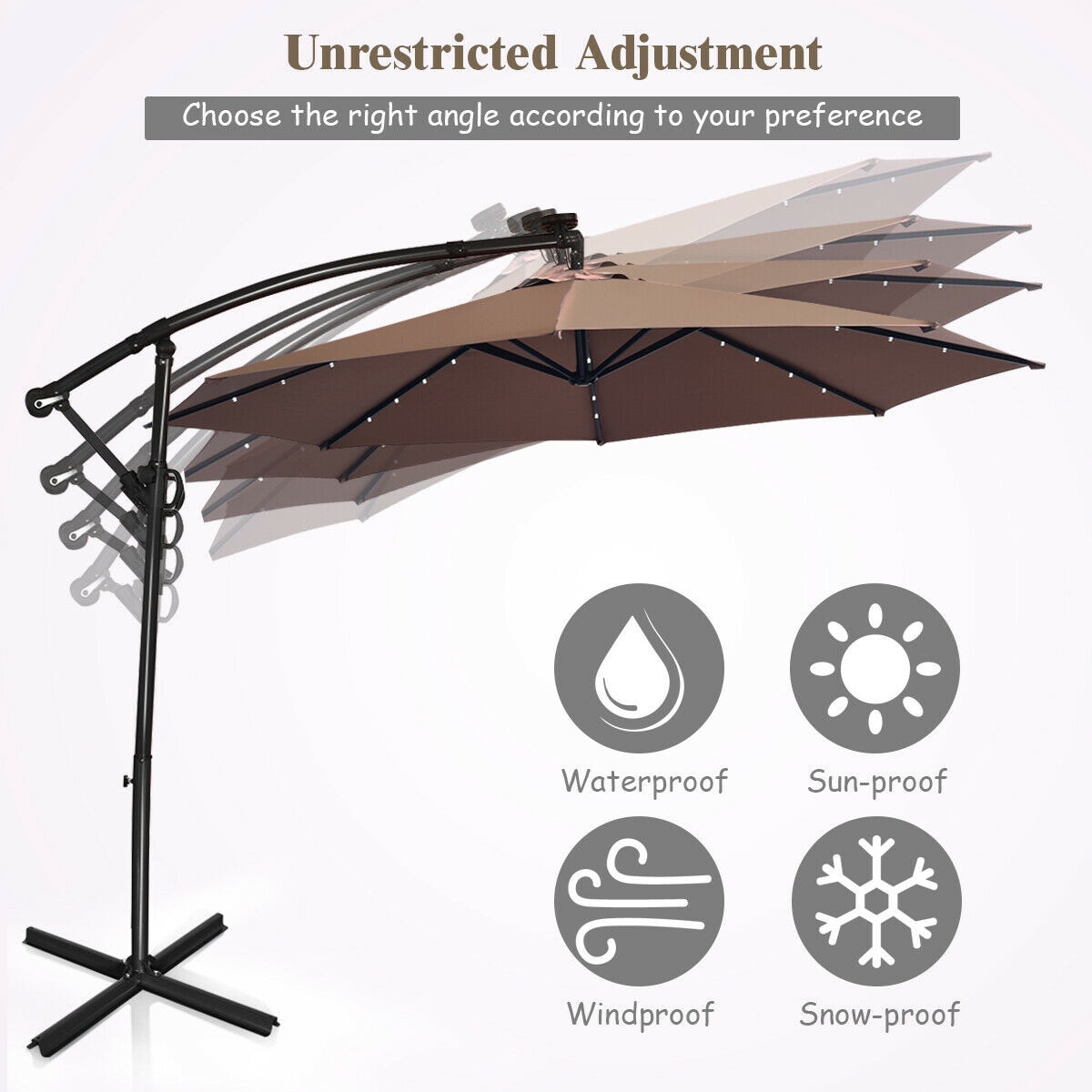 WELLFOR STN-TW01-LED Umbrellas-2 - View #2