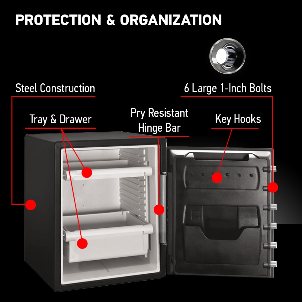 SentrySafe 2-cu ft Fireproof and Waterproof Floor Safe with Combination  Lock in the Floor  Wall Safes department at