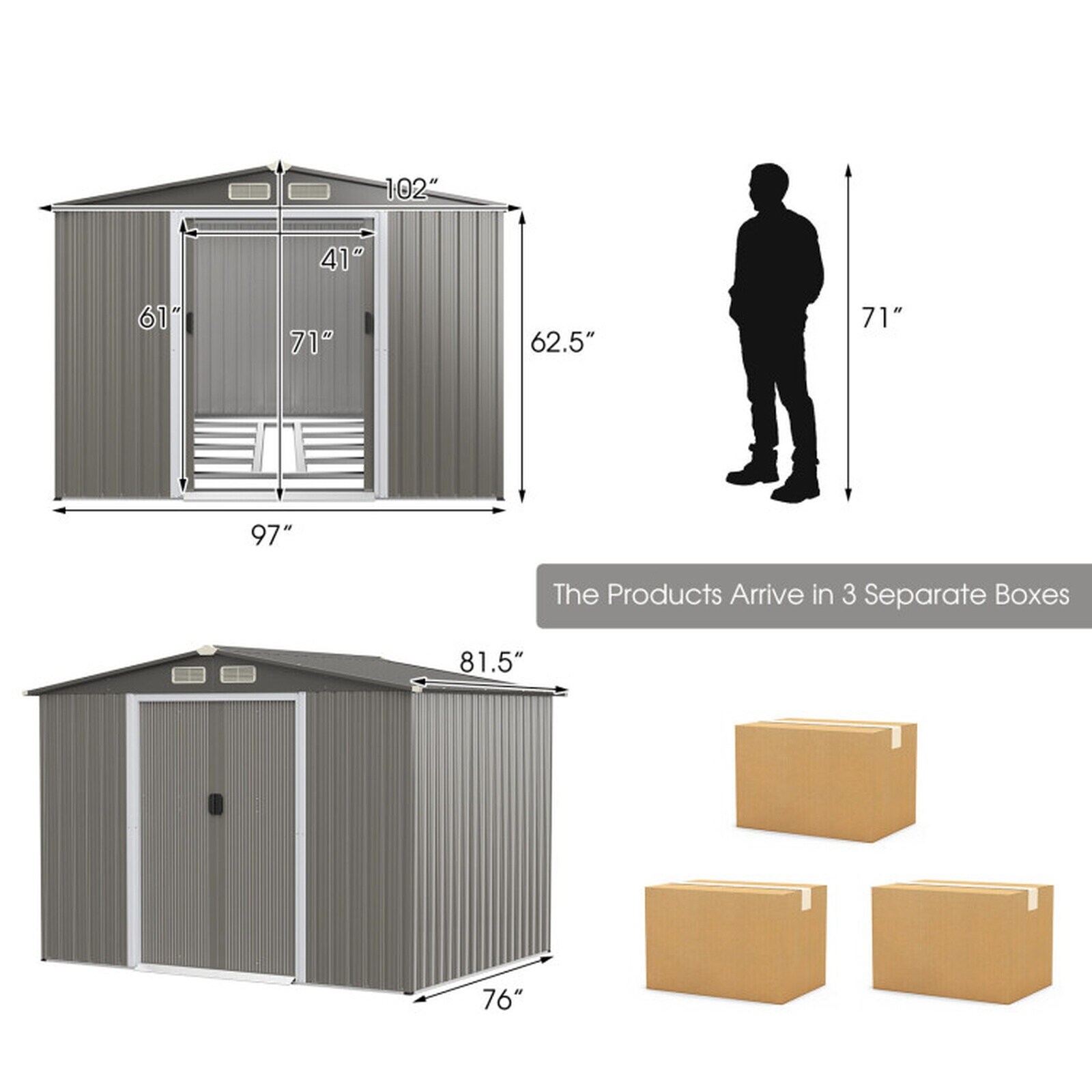 SUGIFT LW102SUGHY0783 Metal-Storage-Buildings-Sheds - View #3