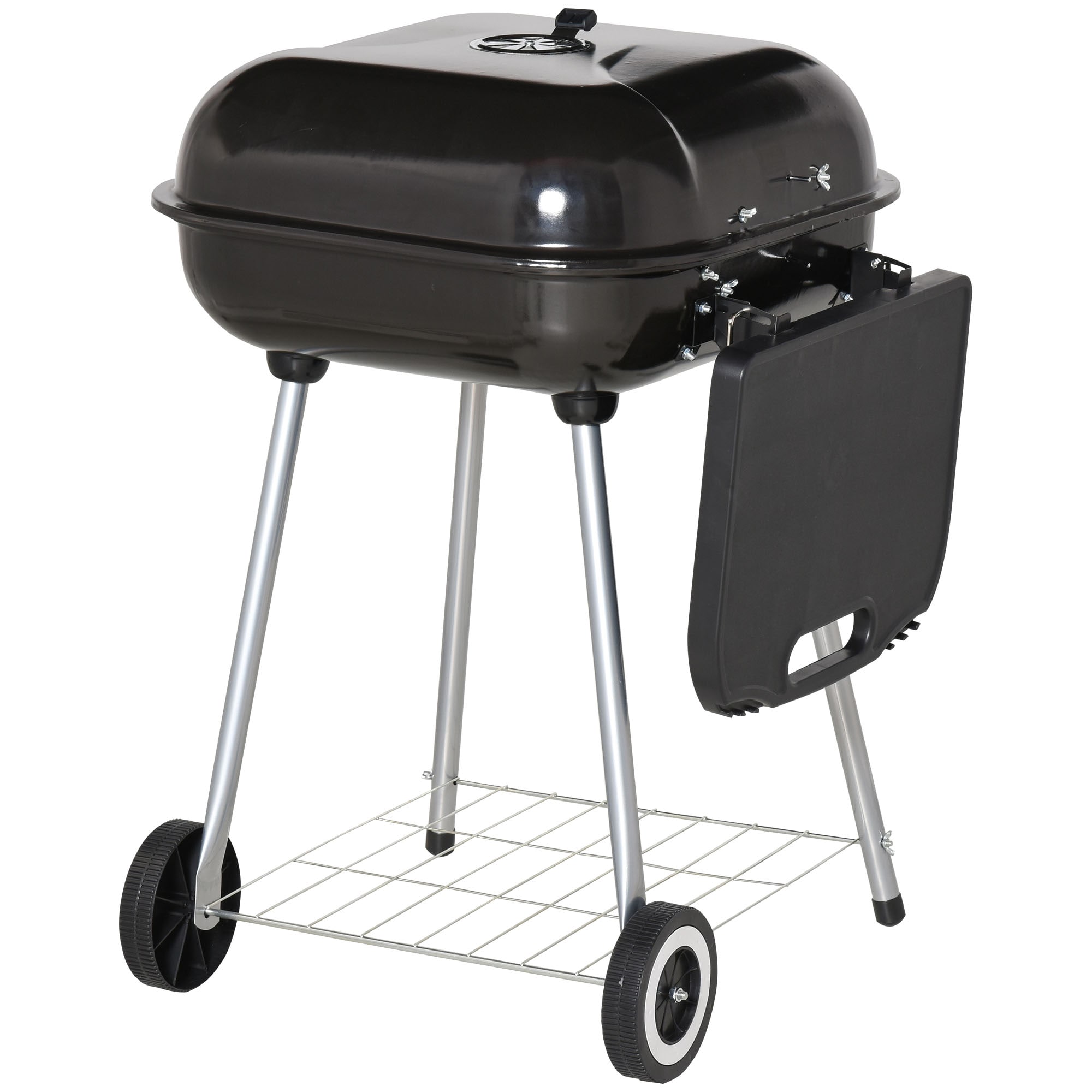 Outsunny 21.25-in W Black Charcoal Grill in the Charcoal Grills department  at