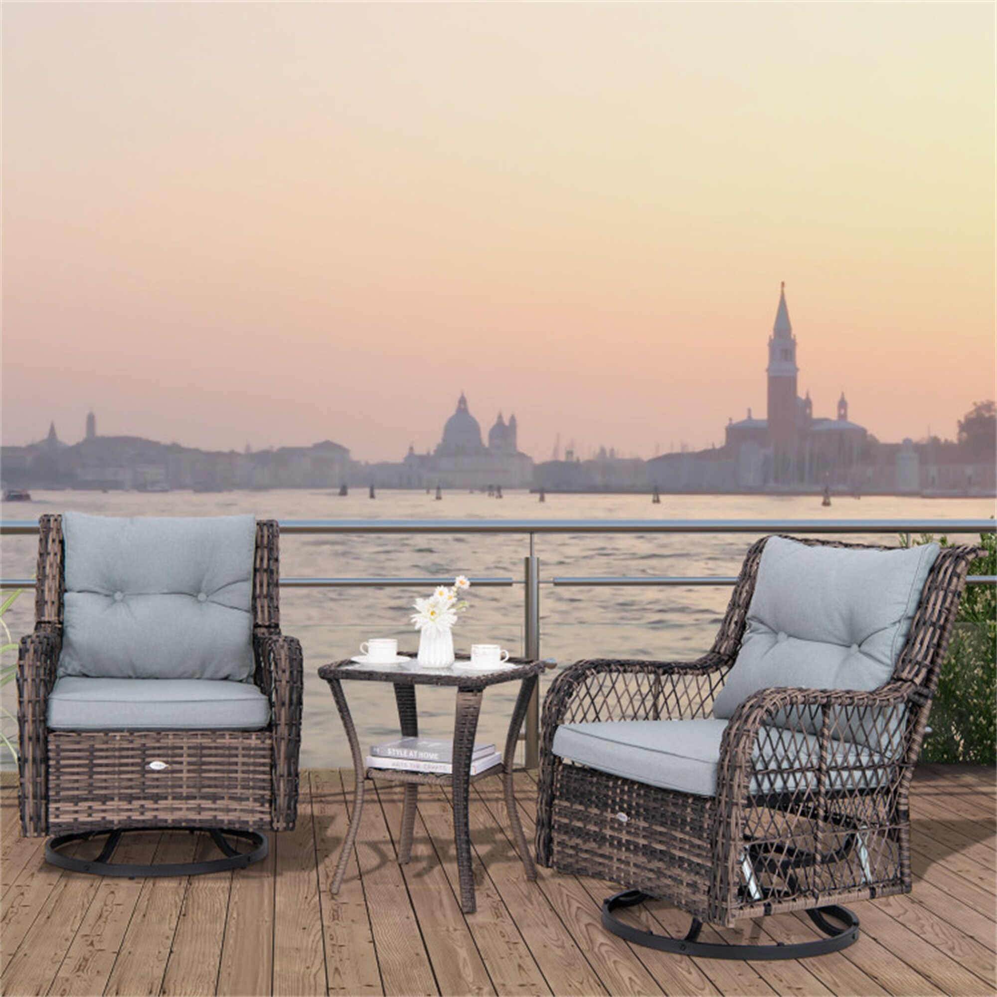 BABOOM BOM-11574GR-CO Patio-Conversation-Sets - View #3